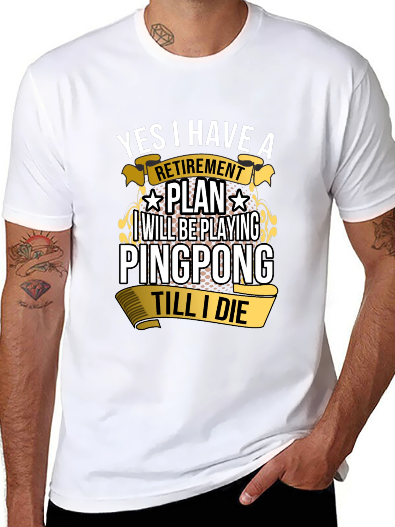 Ping Pong Retirement Plan Graphic Tee
