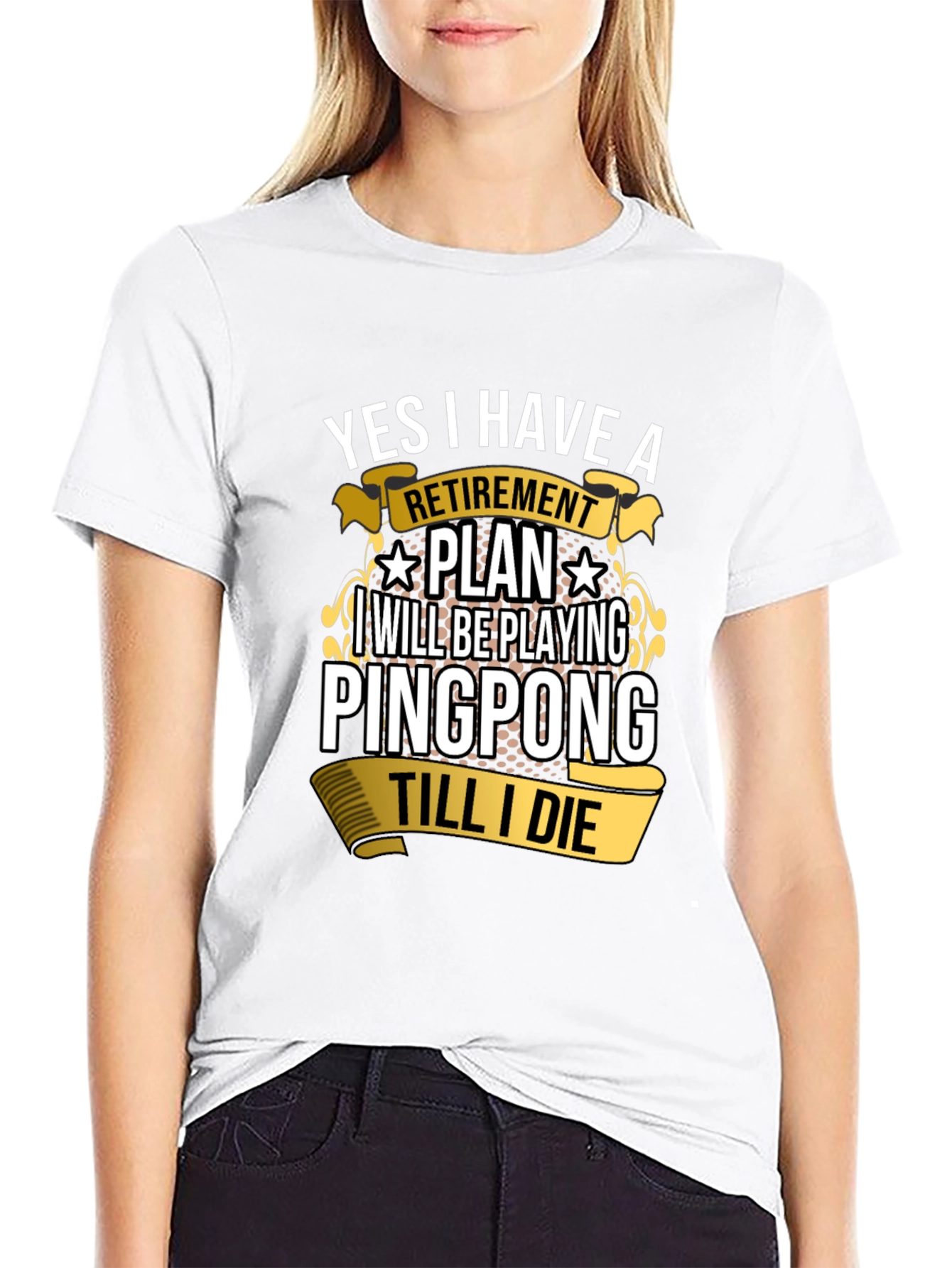 Ping Pong Retirement Plan Graphic Tee