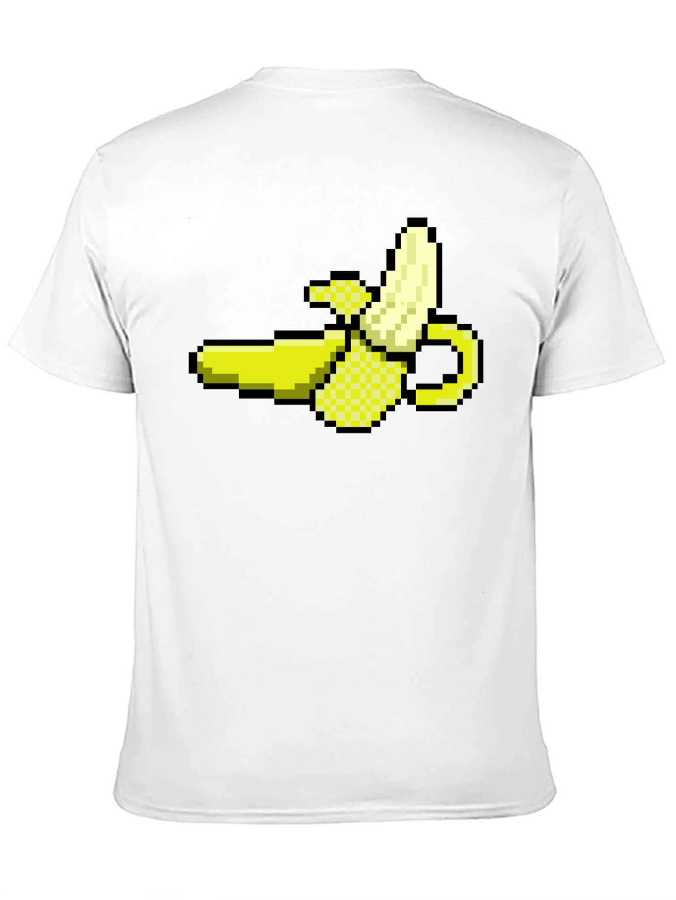 Pixel Banana Black T-Shirt - Gamer Style!