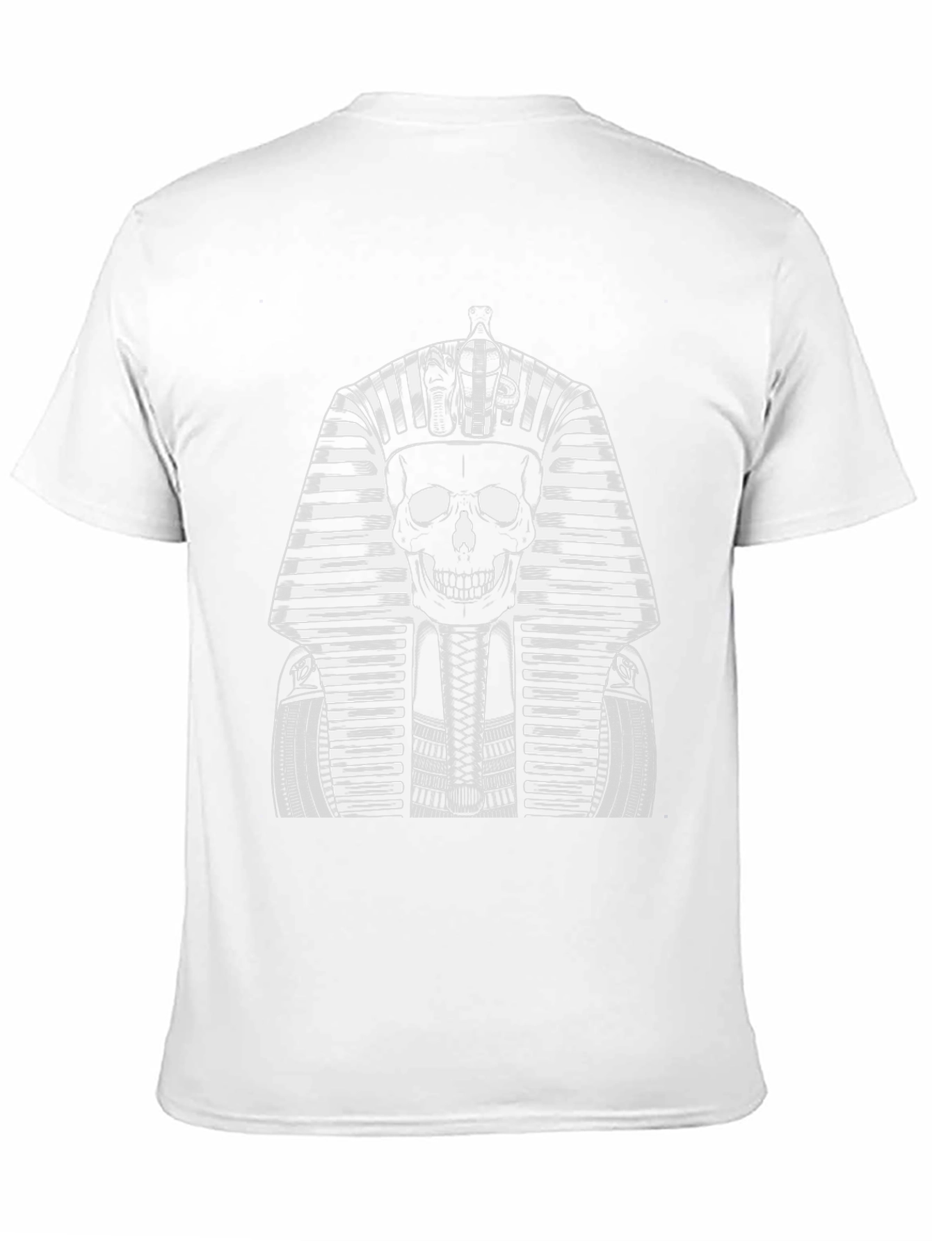 Skull Pharaoh Graphic Tee - Black Cotton T-Shirt
