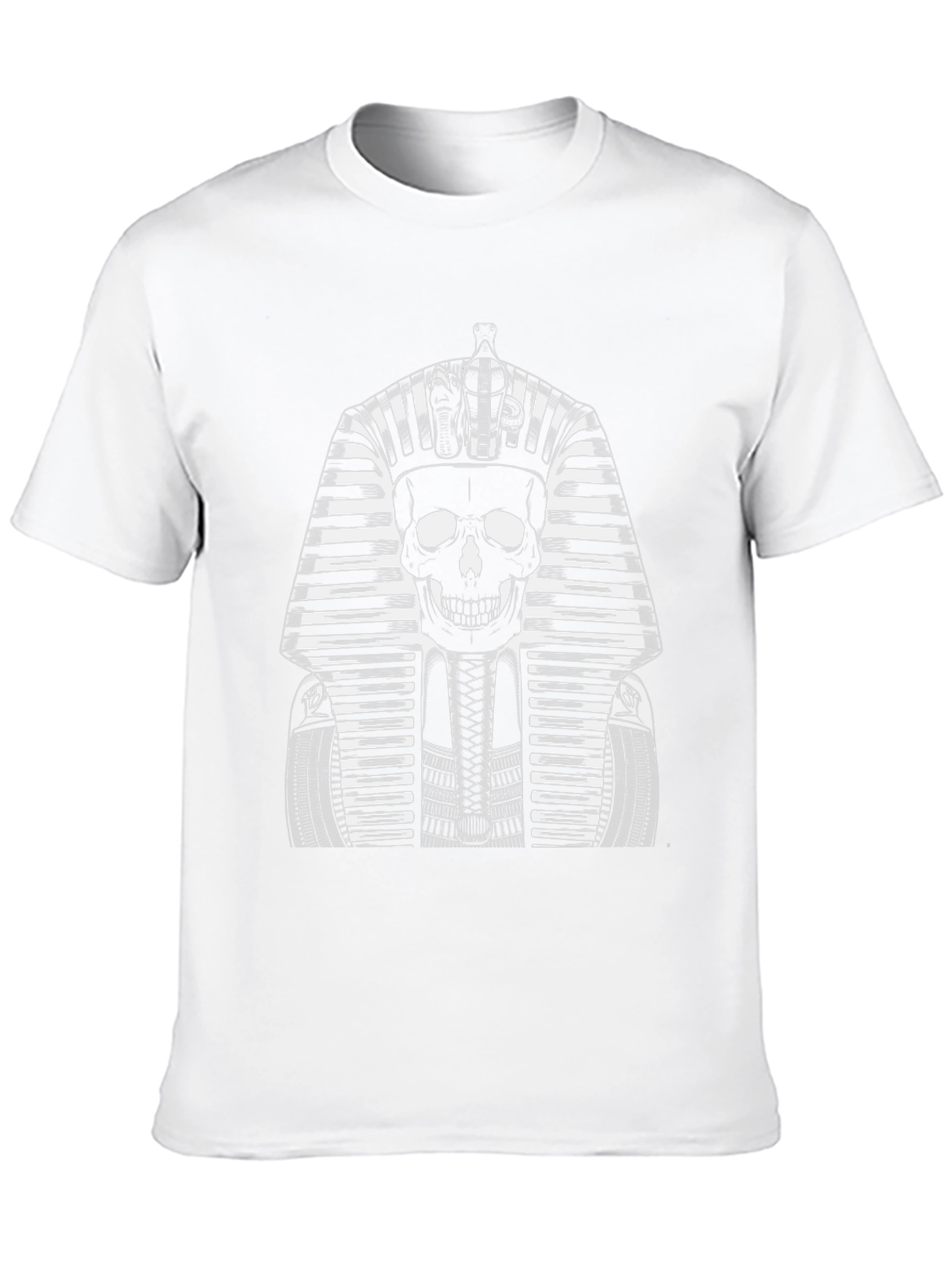 Skull Pharaoh Graphic Tee - Black Cotton T-Shirt