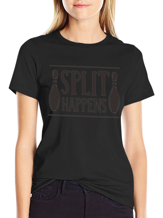 Split Happens Bowling T-Shirt - Funny Bowling Tee