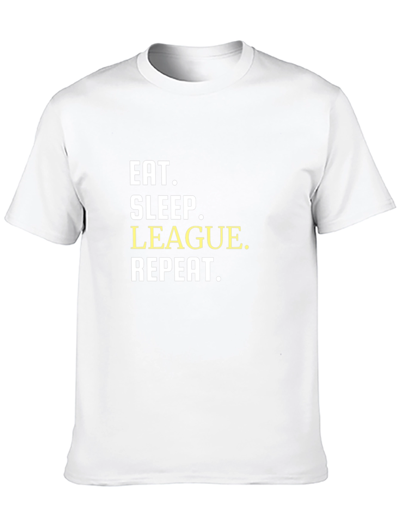 Eat Sleep League Repeat T-Shirt - Gamer Tee