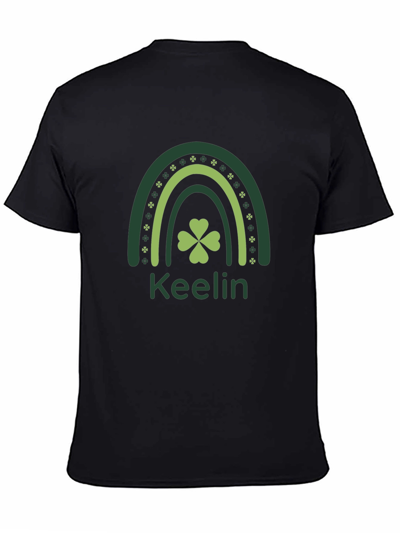 St. Patricks Day Keelin Rainbow Clover T-Shirt