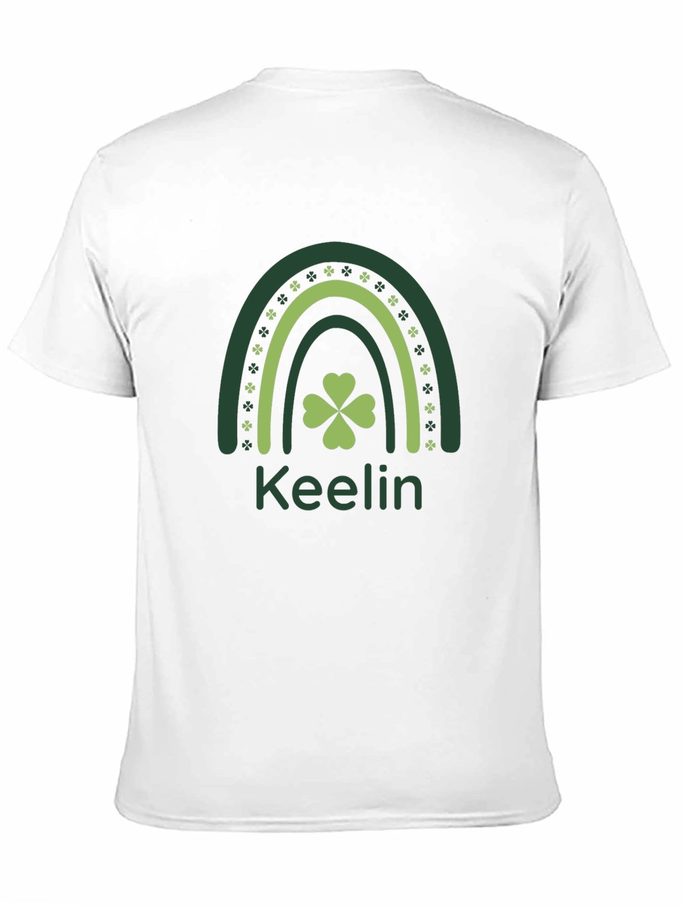 St. Patricks Day Keelin Rainbow Clover T-Shirt