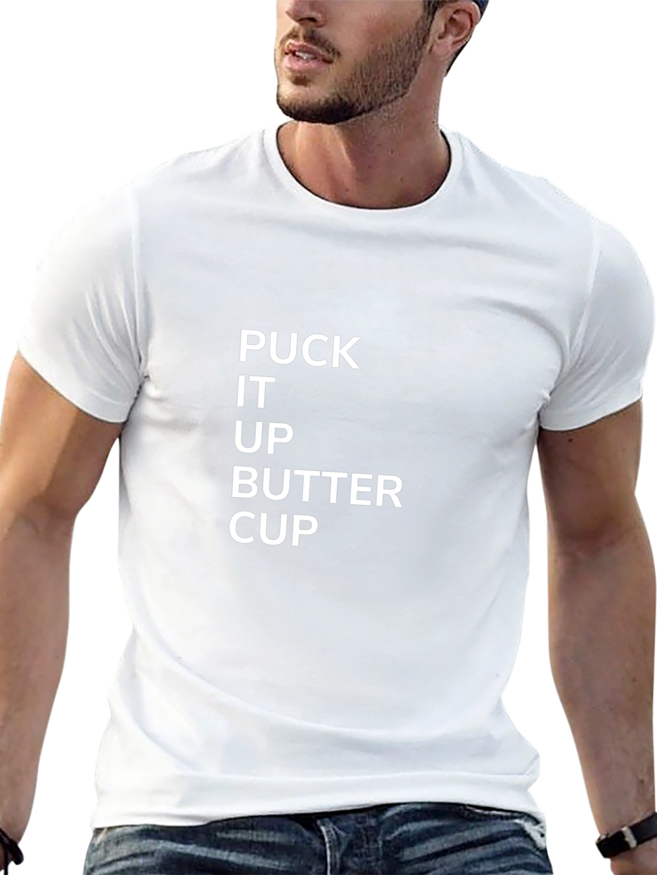 Puck It Up Buttercup T-Shirt - Funny Hockey Tee