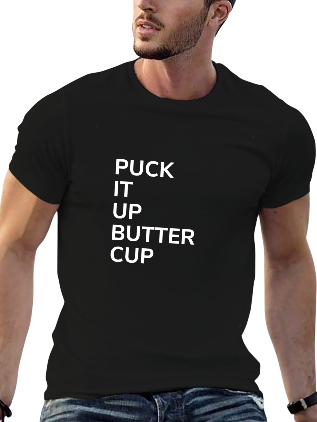 Puck It Up Buttercup T-Shirt - Funny Hockey Tee