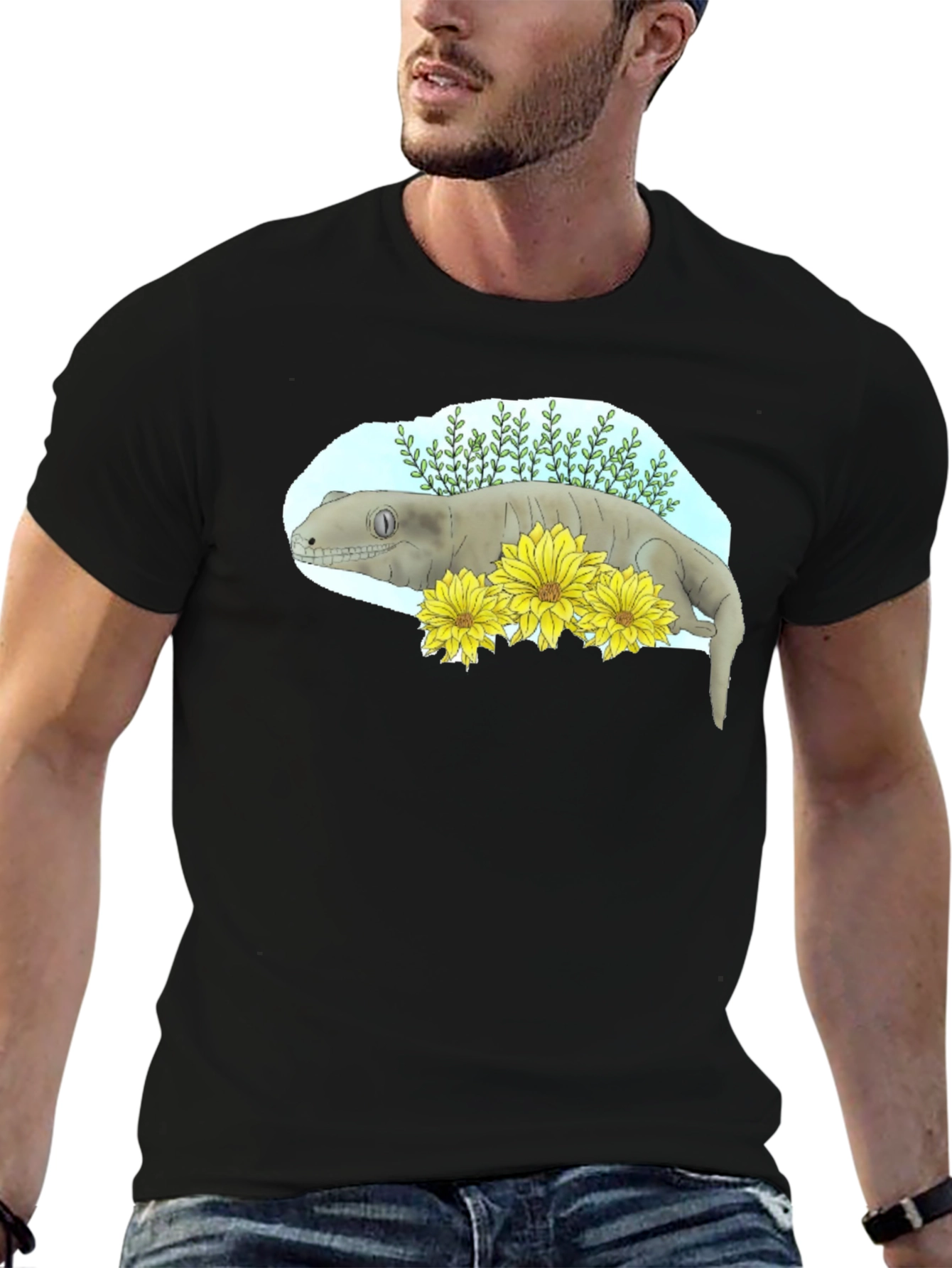 Crested Gecko Graphic Tee - Unique Reptile Lovers Shirt