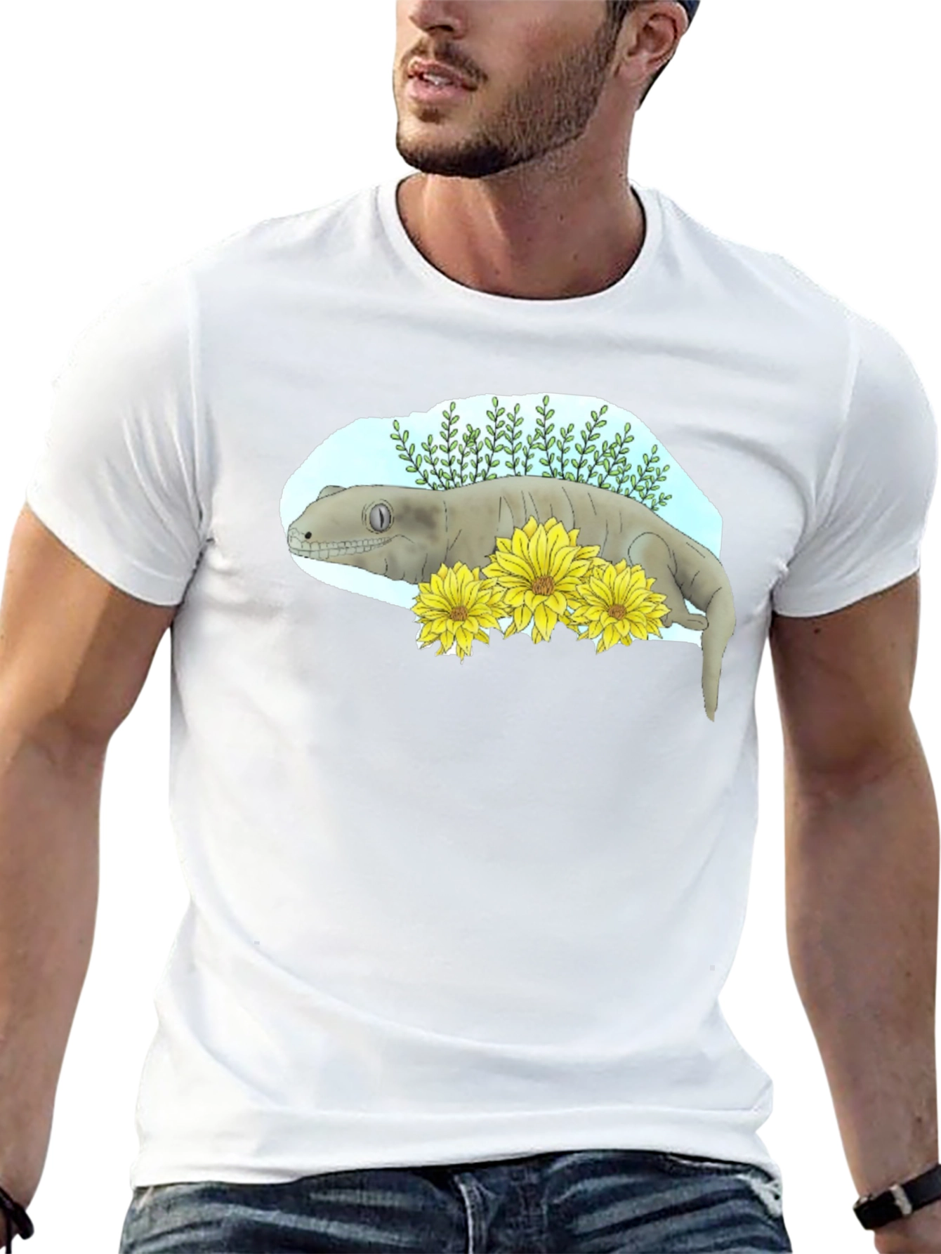 Crested Gecko Graphic Tee - Unique Reptile Lovers Shirt