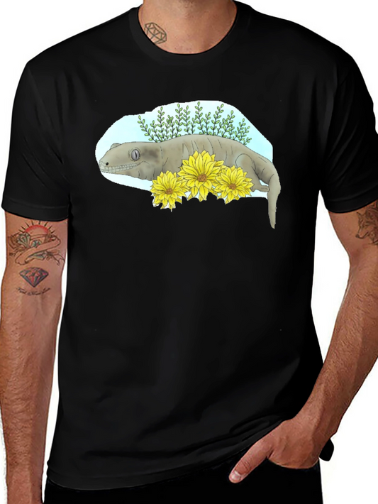 Crested Gecko Graphic Tee - Unique Reptile Lovers Shirt