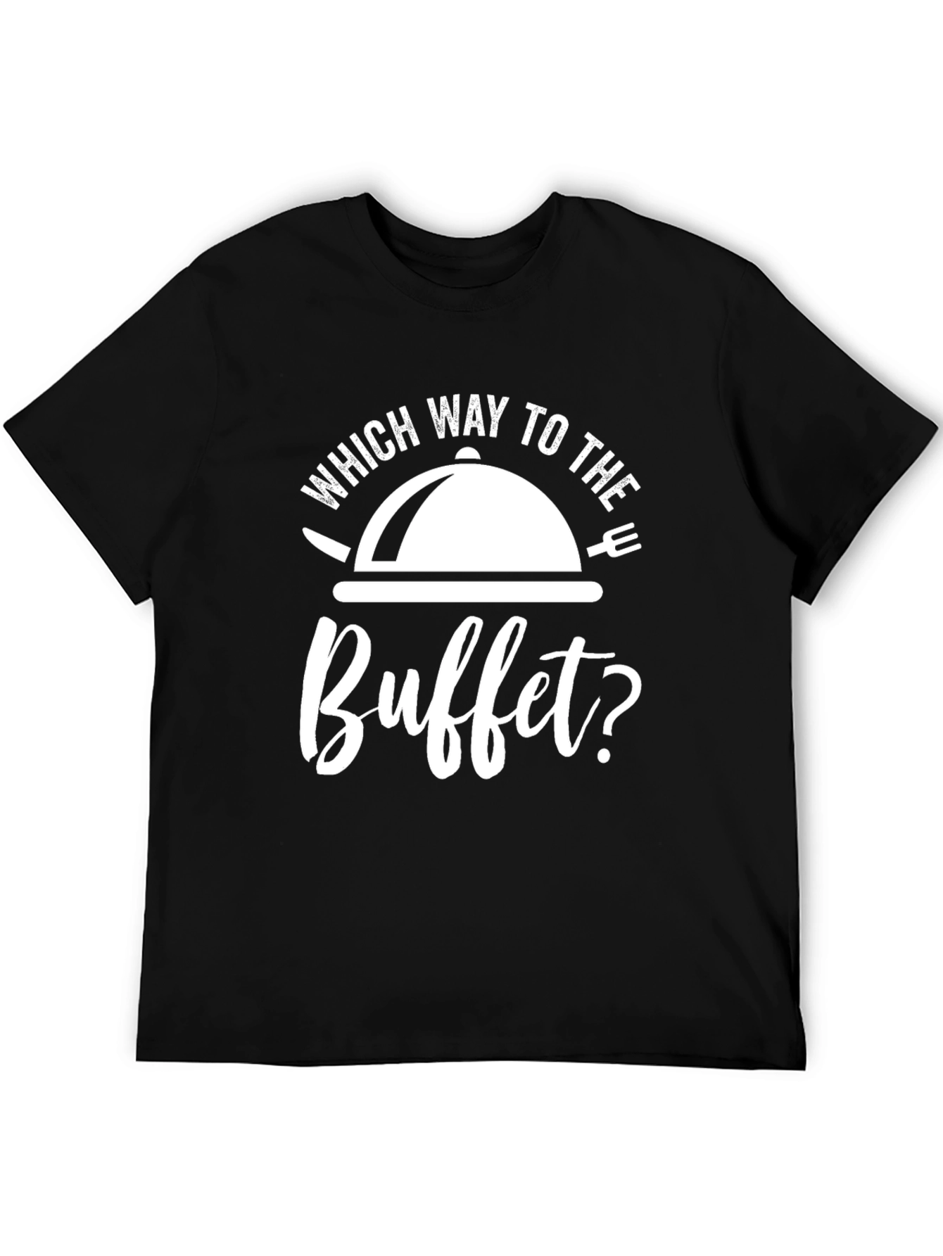 Which Way To The Buffet T-Shirt - Black Tee