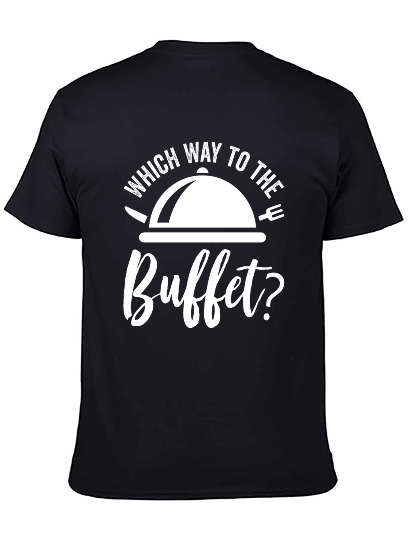 Which Way To The Buffet T-Shirt - Black Tee