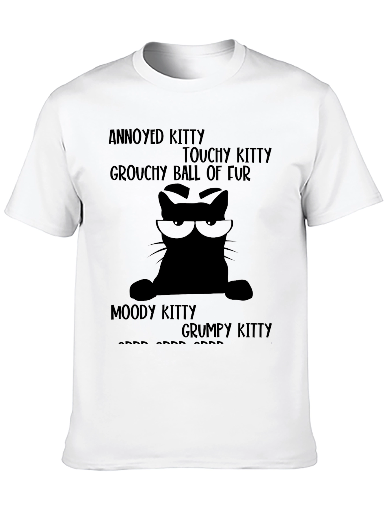 Annoyed Kitty T-Shirt - Grouchy Cat Tee