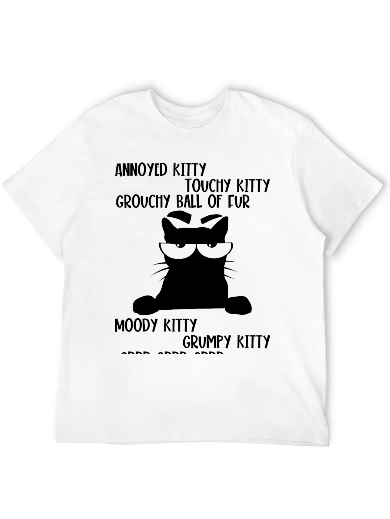 Annoyed Kitty T-Shirt - Grouchy Cat Tee