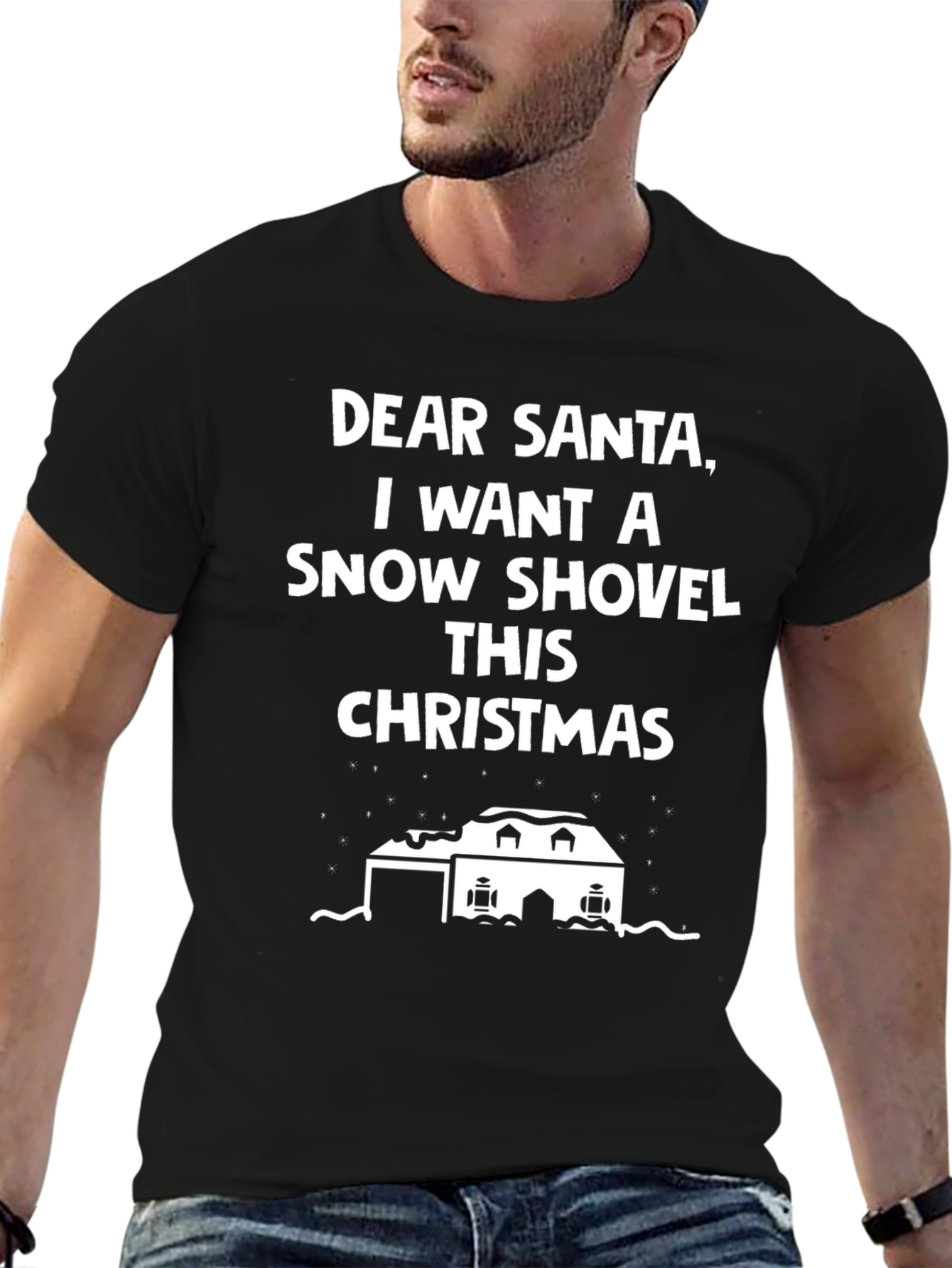 Funny Christmas Snow Shovel T-Shirt
