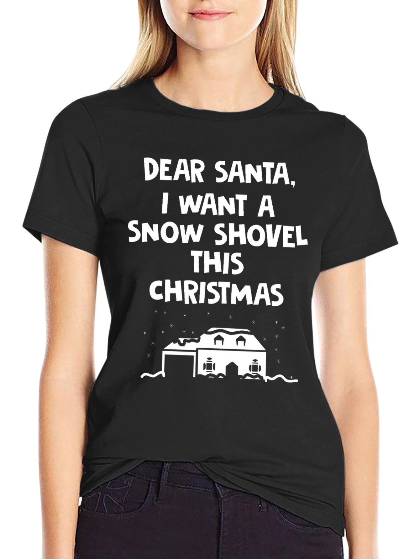 Funny Christmas Snow Shovel T-Shirt