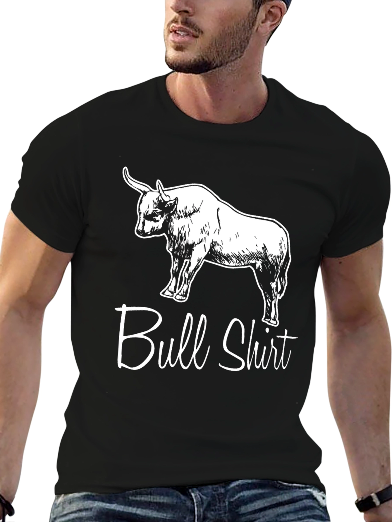 Bull Shirt Graphic Tee - Funny Animal T-Shirt
