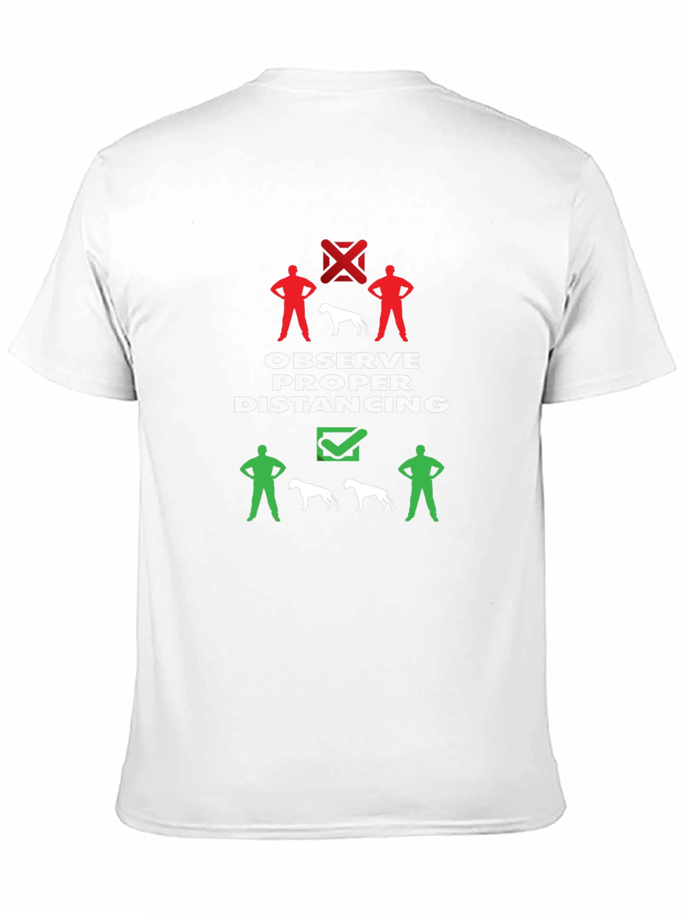 Social Distancing Dog T-Shirt