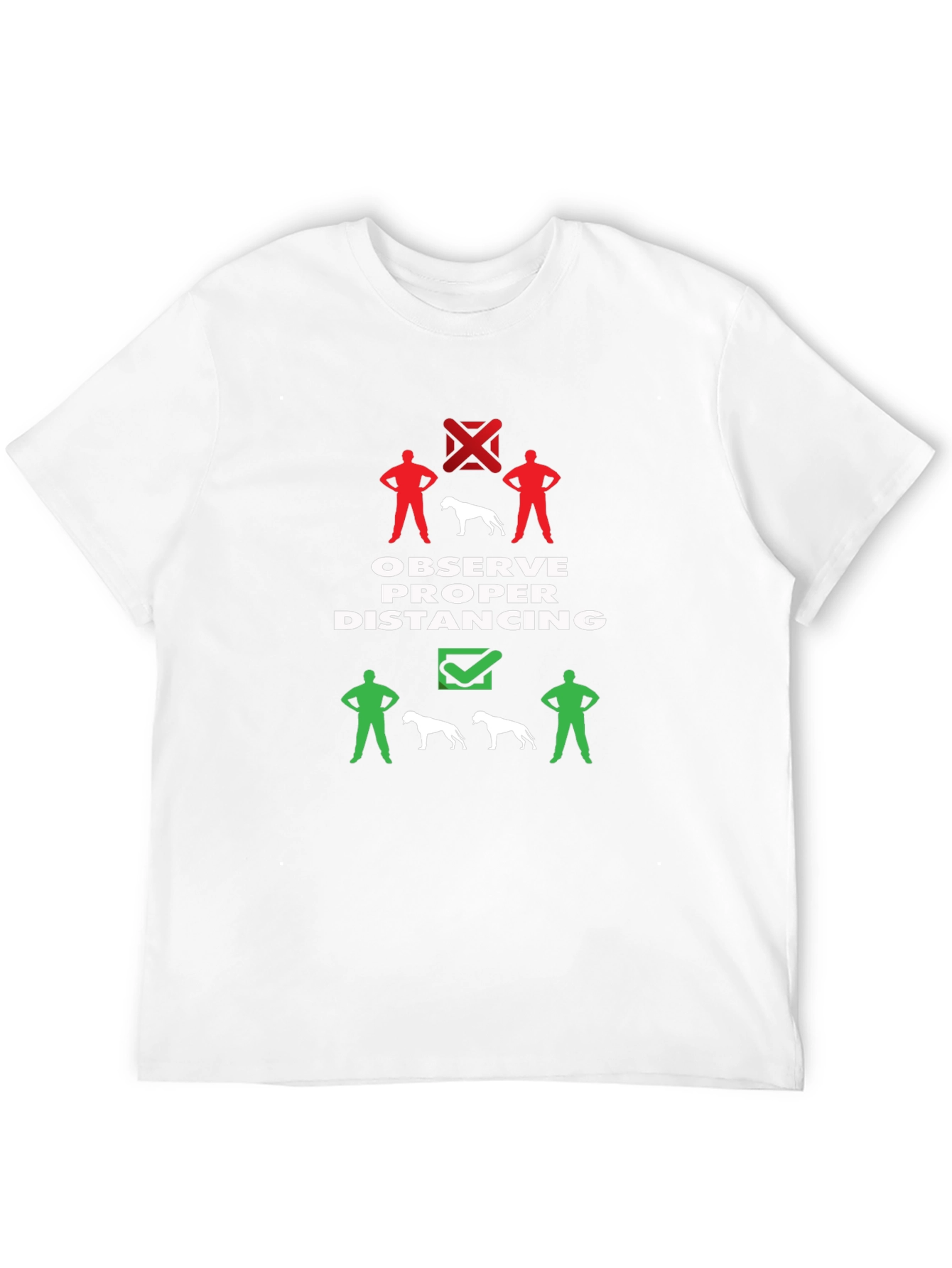 Social Distancing Dog T-Shirt