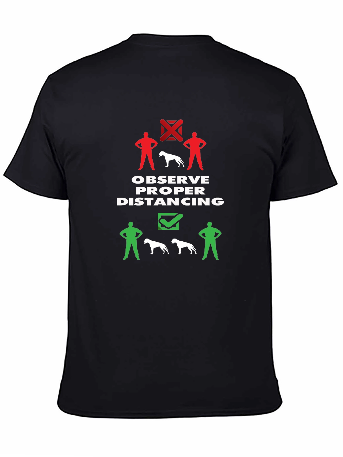Social Distancing Dog T-Shirt