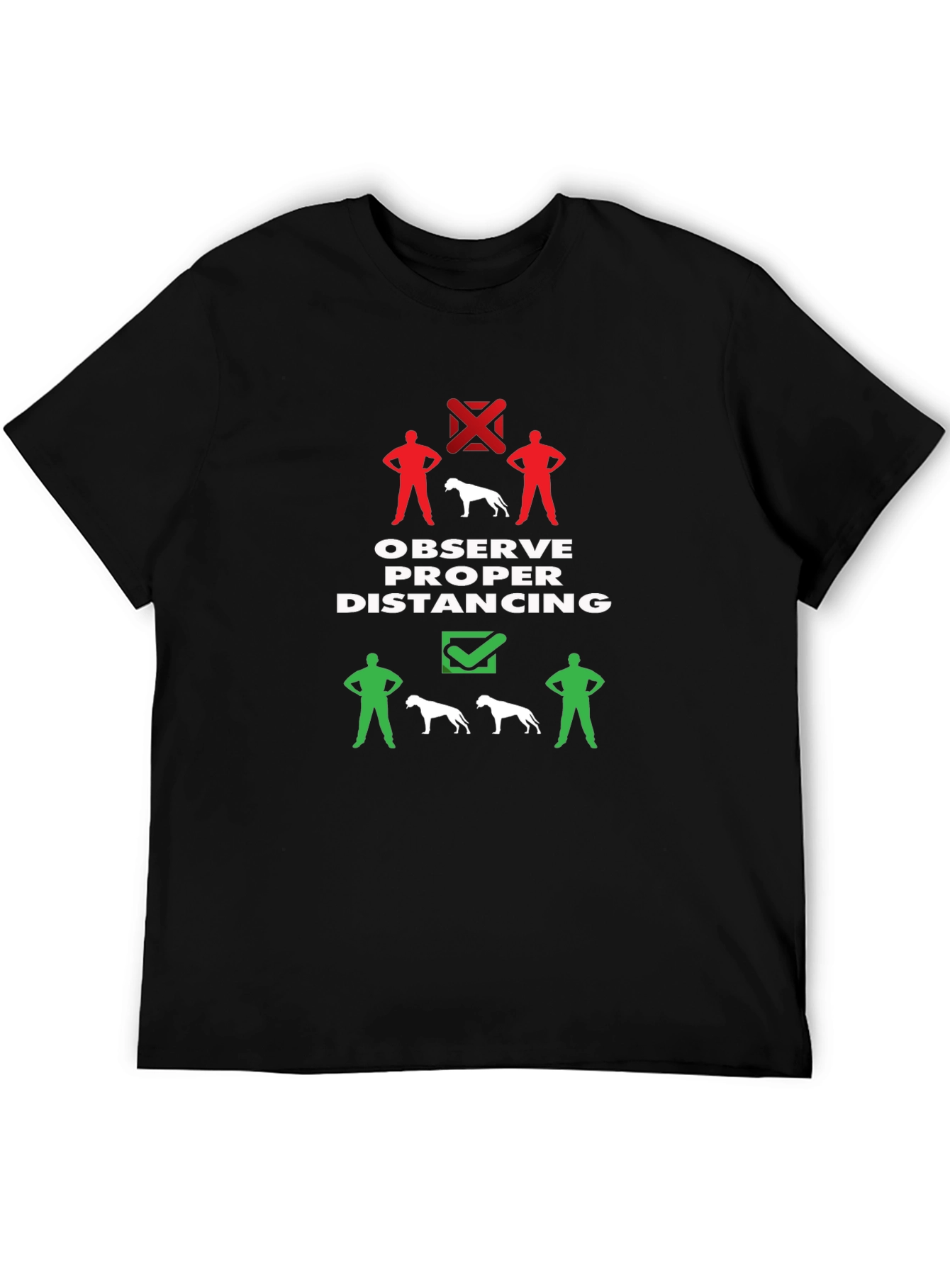 Social Distancing Dog T-Shirt