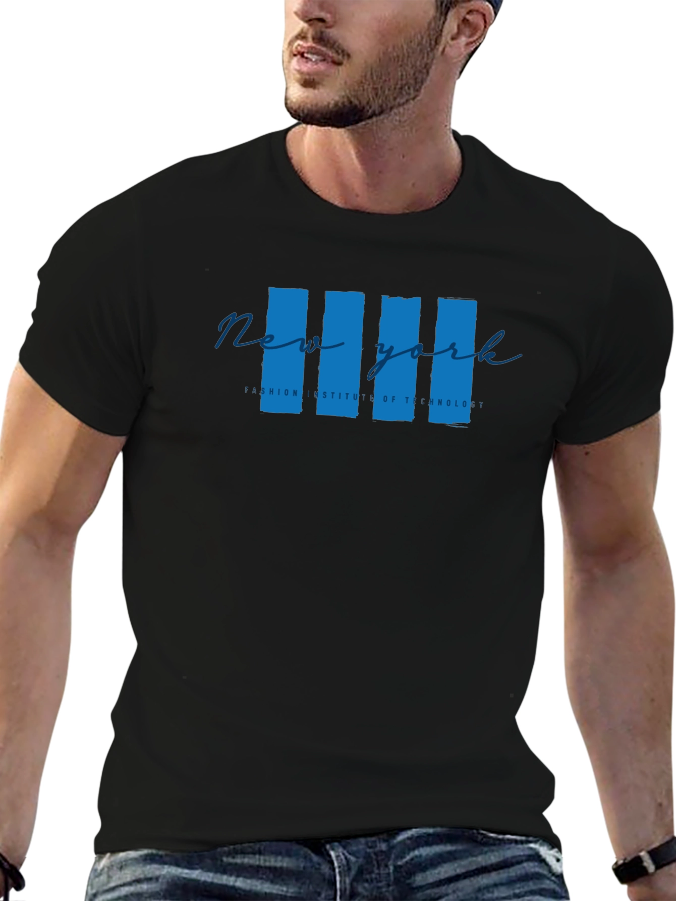 New York FIT Black Graphic Tee
