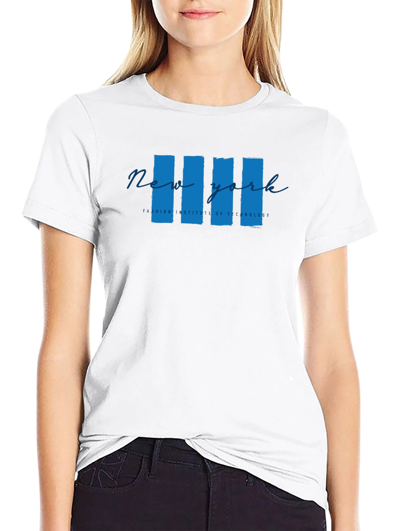 New York FIT Black Graphic Tee