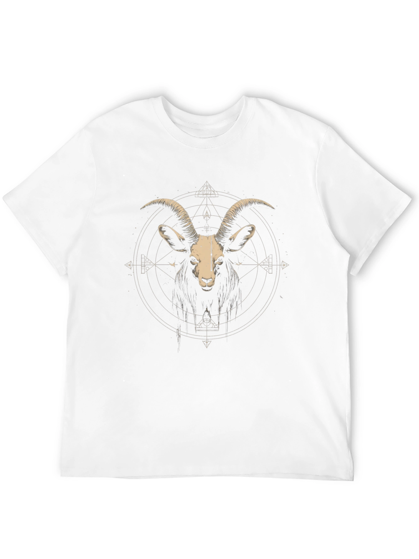 Geometric Goat Graphic Tee - Modern Menswear