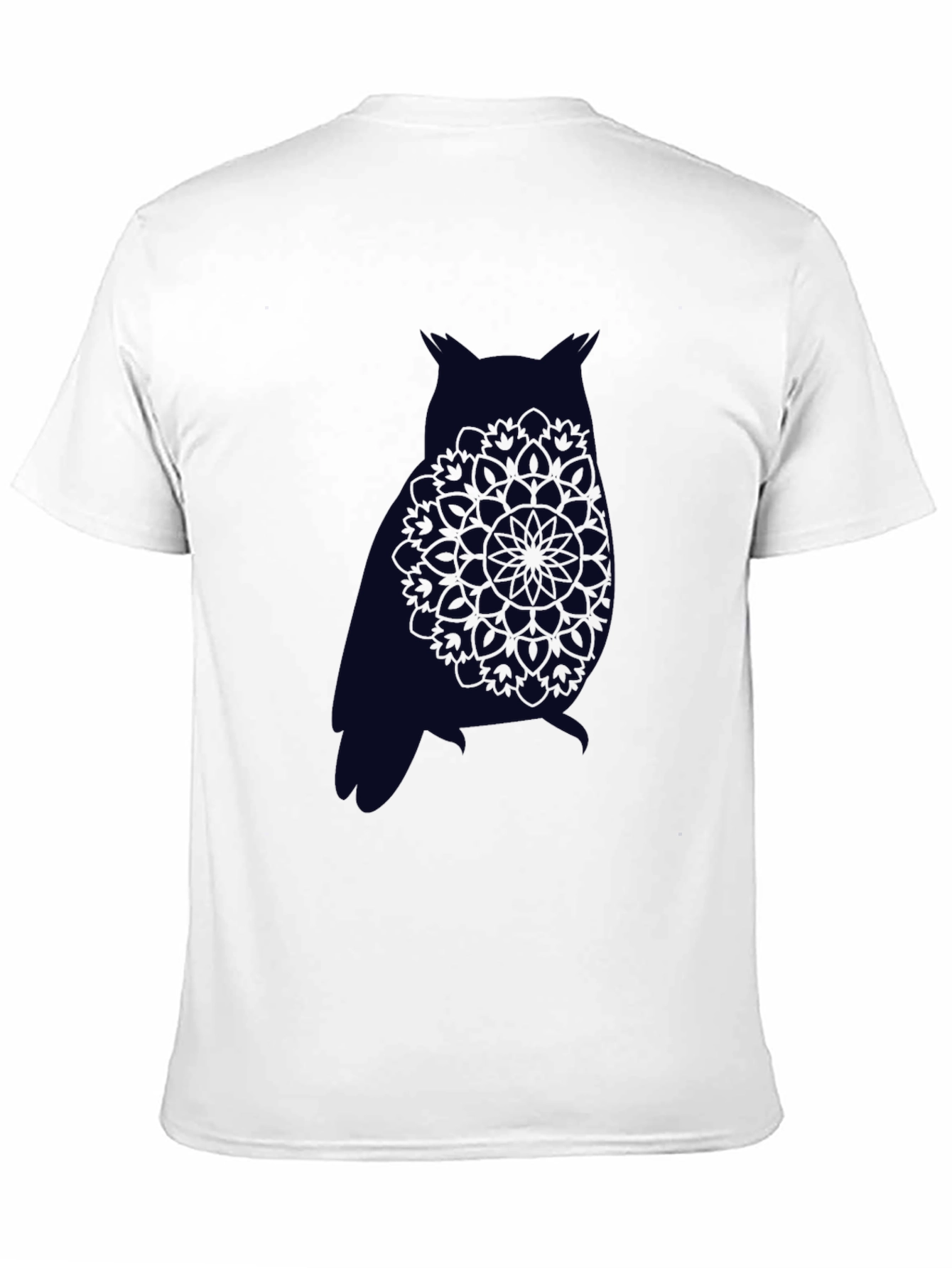 Owl Mandala Graphic Tee - Mens Black T-Shirt