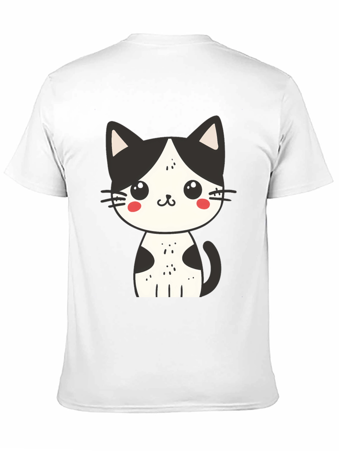 Cute Cat Graphic Tee - Unisex Black T-Shirt