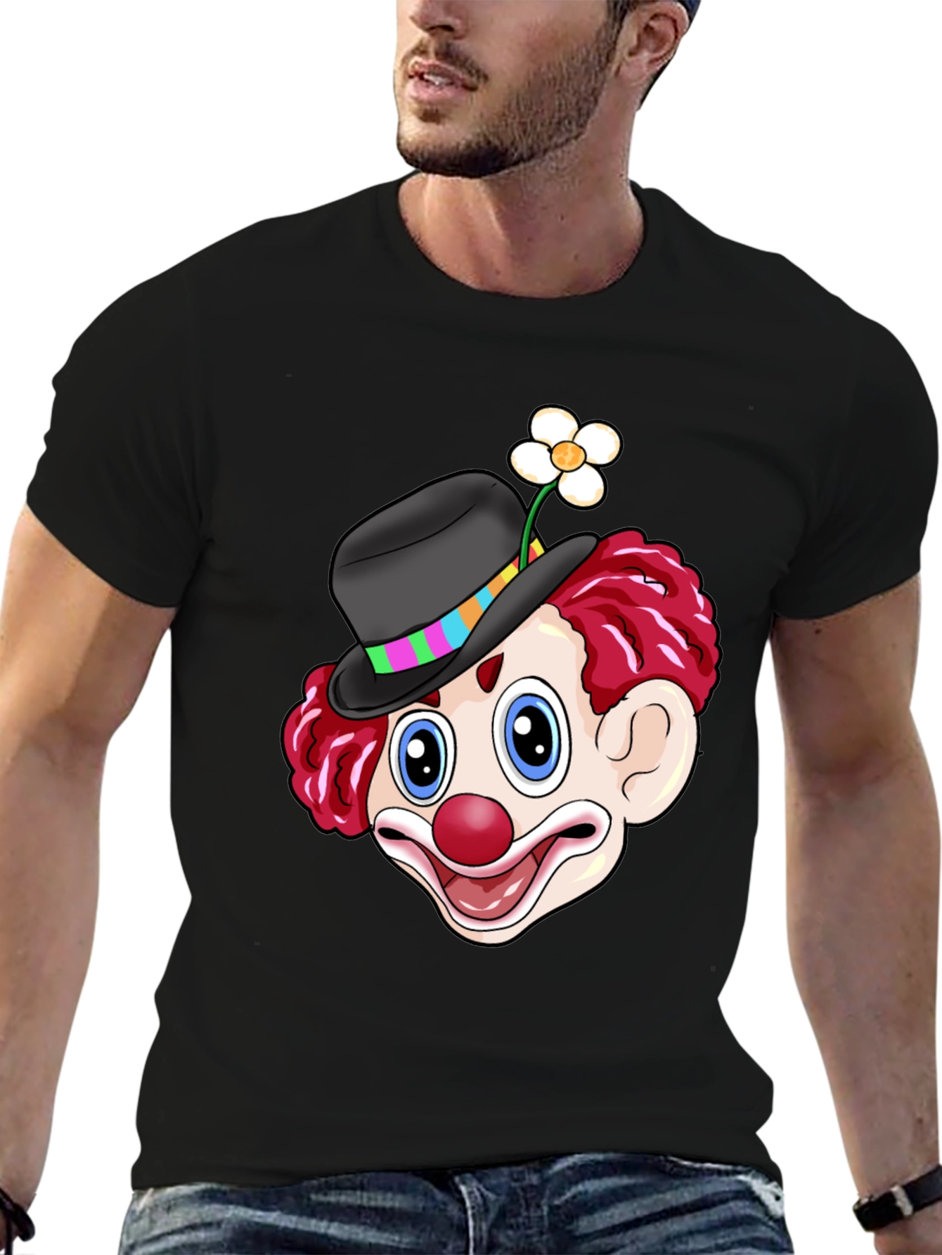 Clown Graphic Tee - Fun Novelty Shirt