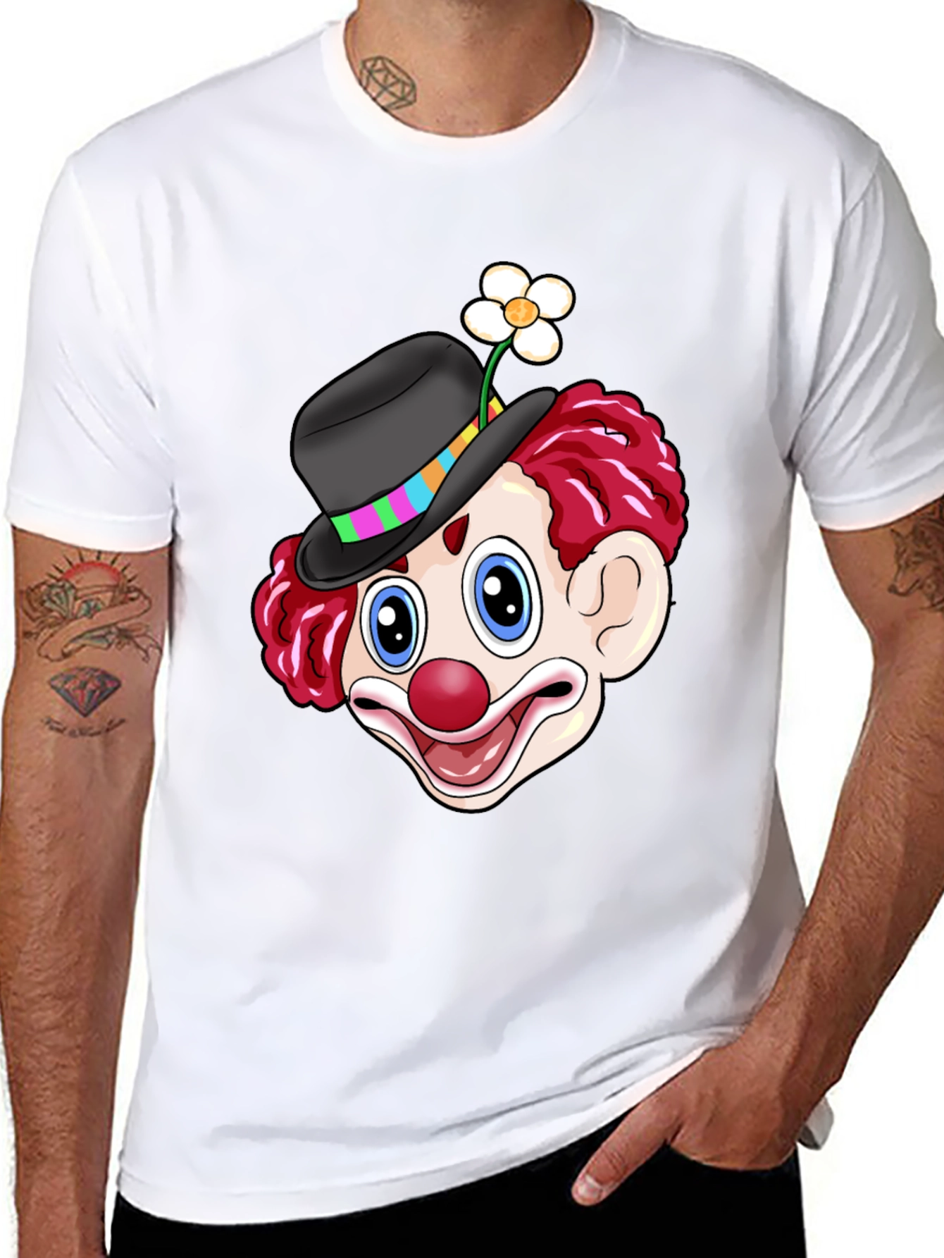 Clown Graphic Tee - Fun Novelty Shirt