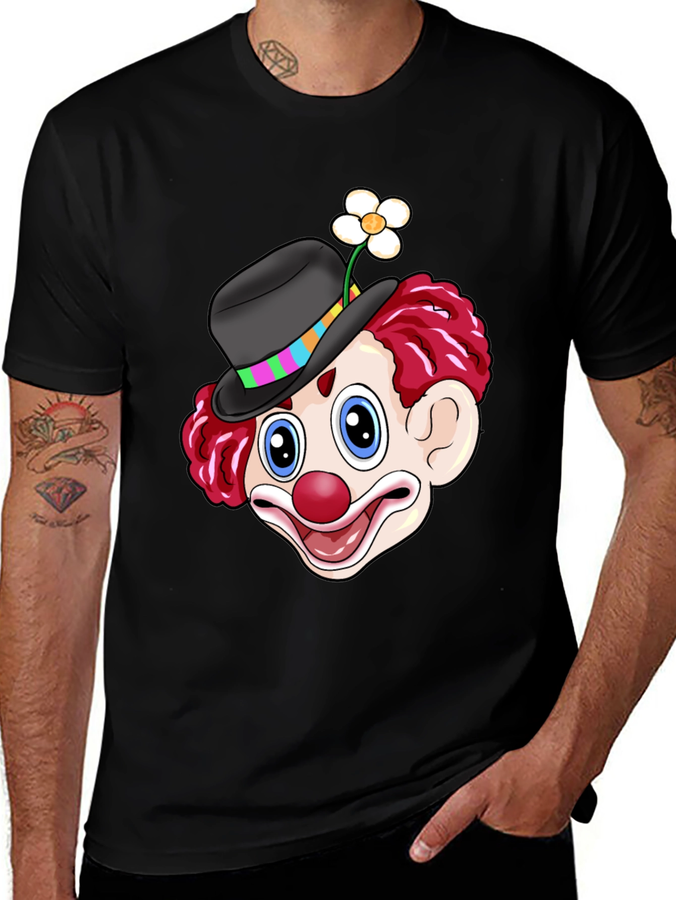 Clown Graphic Tee - Fun Novelty Shirt
