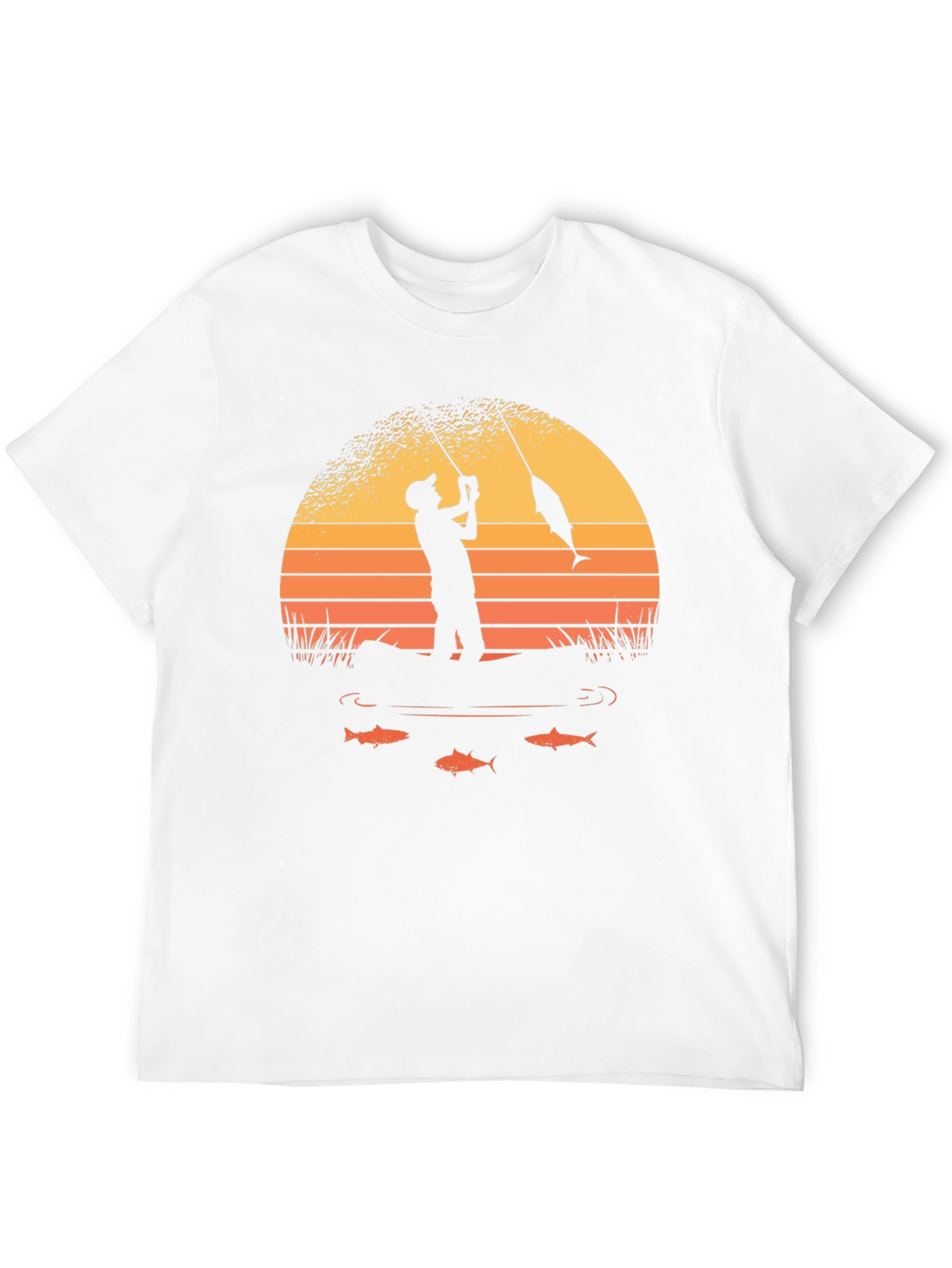 Fishing Sunset Graphic Tee