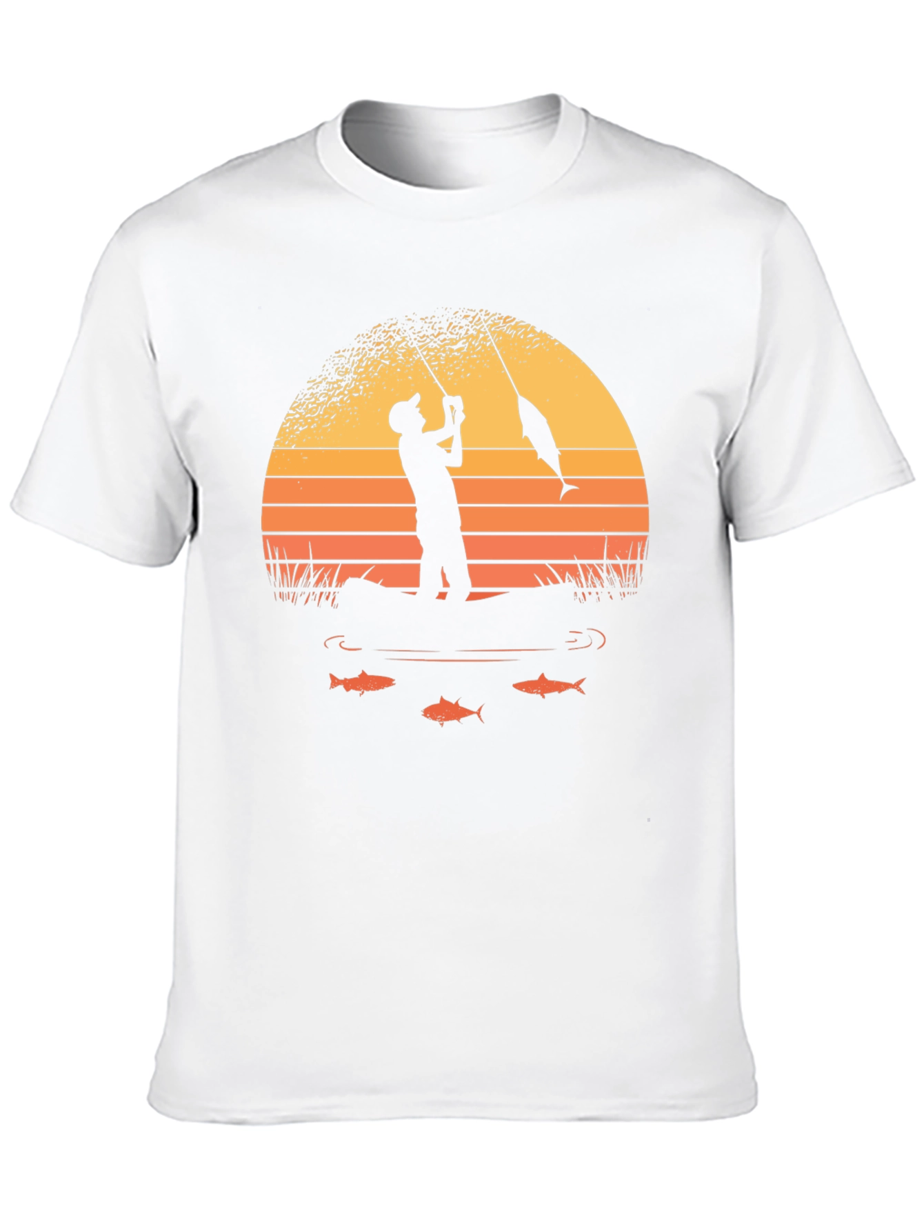Fishing Sunset Graphic Tee