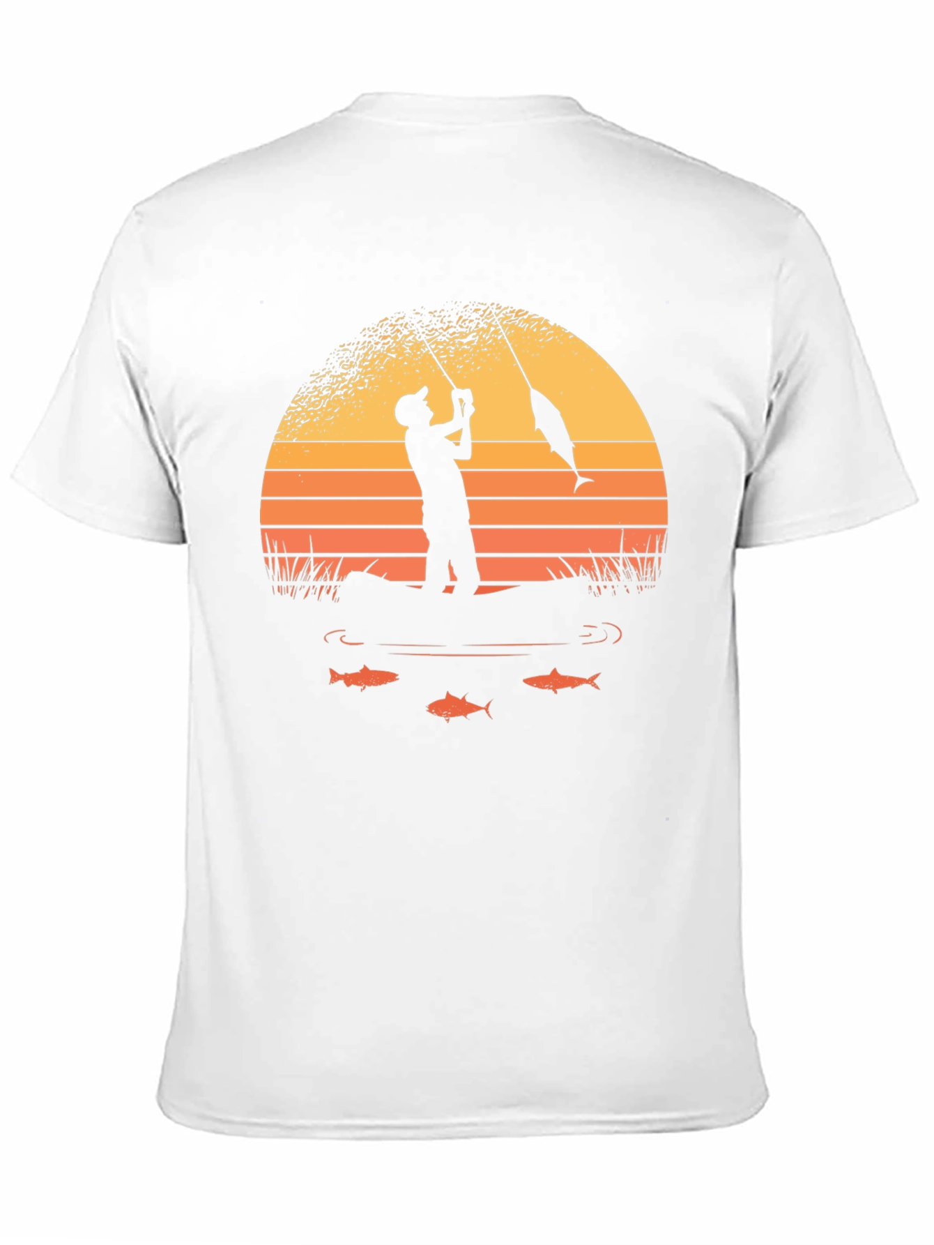 Fishing Sunset Graphic Tee