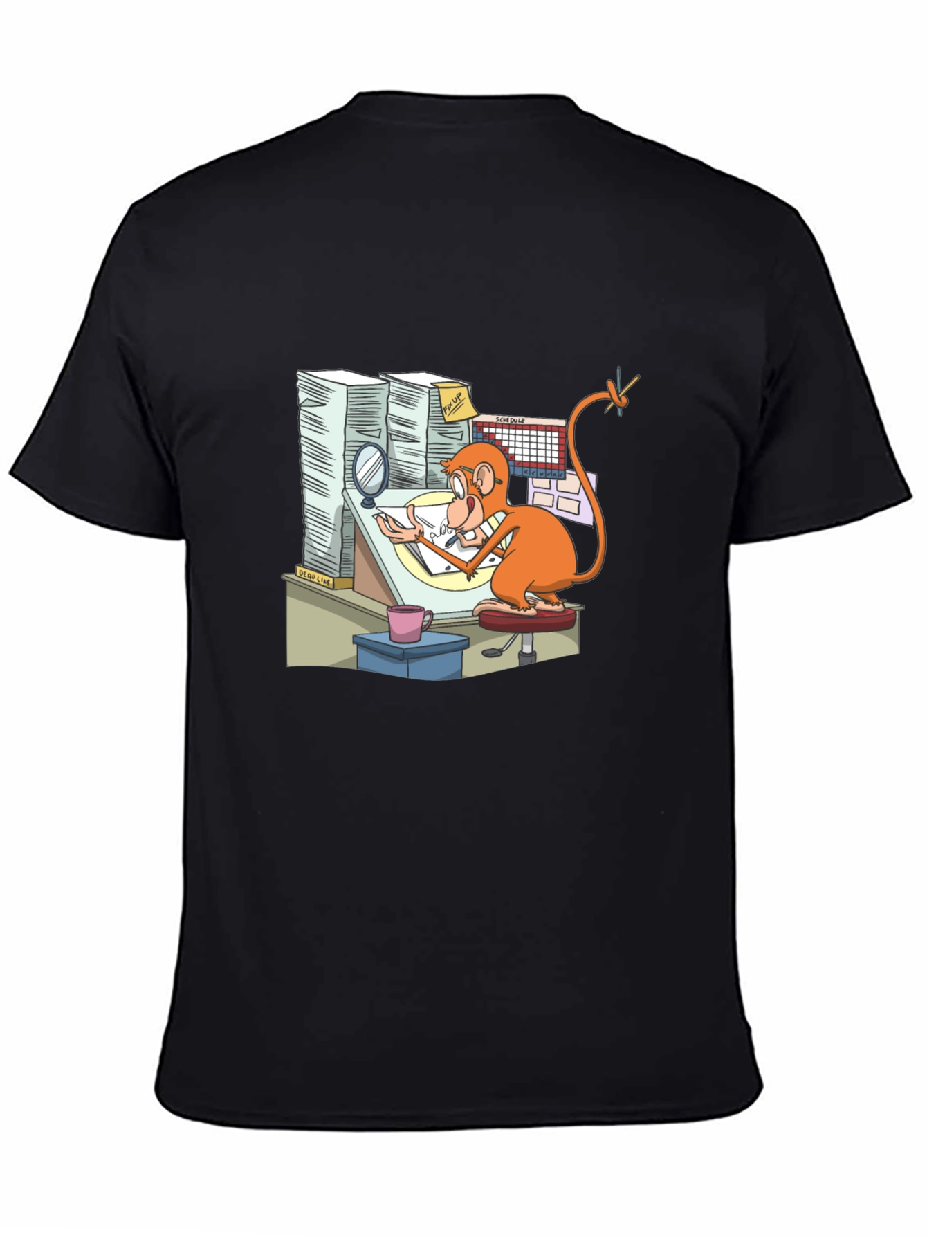 Cartoon Monkey T-Shirt - Creative Office Design