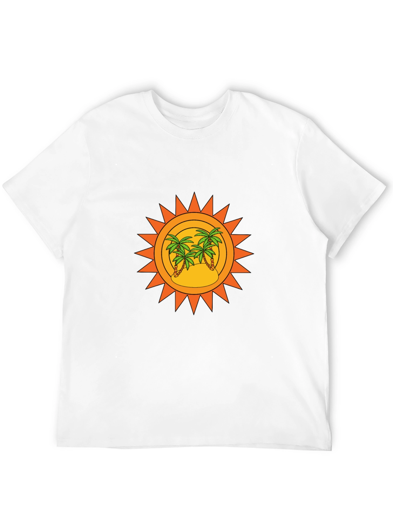 Island Sun Graphic Tee - Tropical Vibe