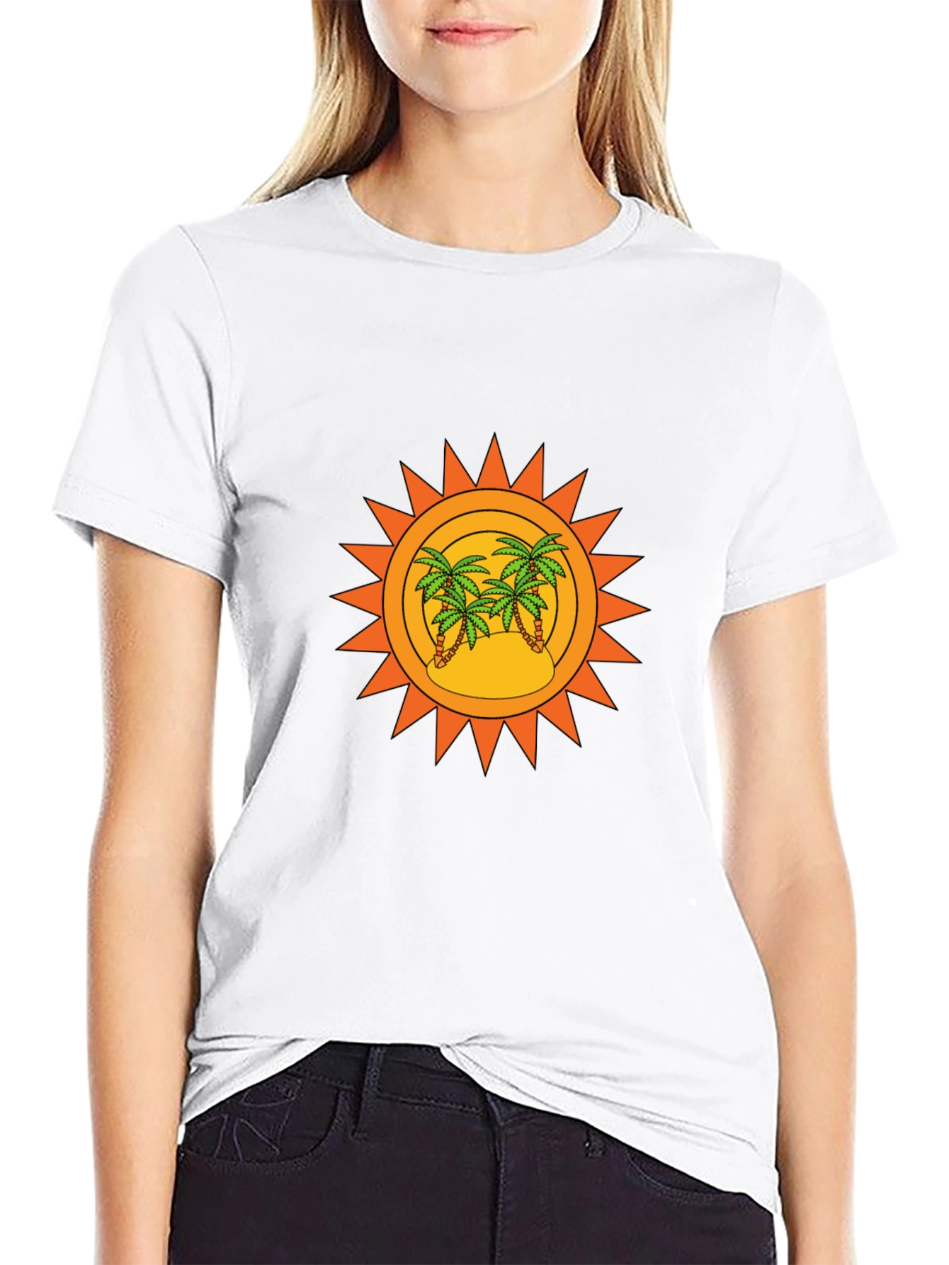 Island Sun Graphic Tee - Tropical Vibe