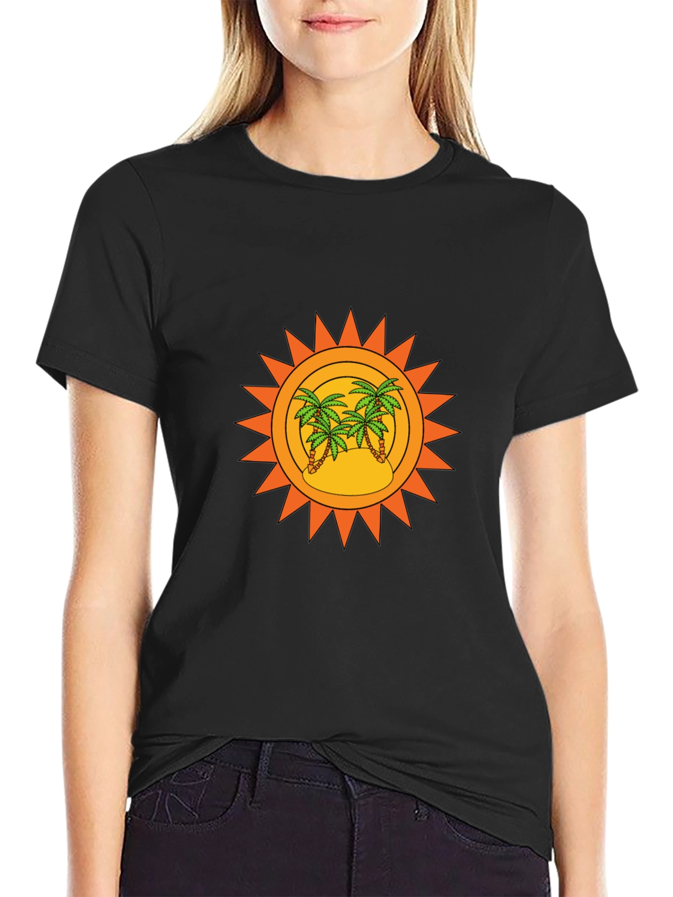 Island Sun Graphic Tee - Tropical Vibe
