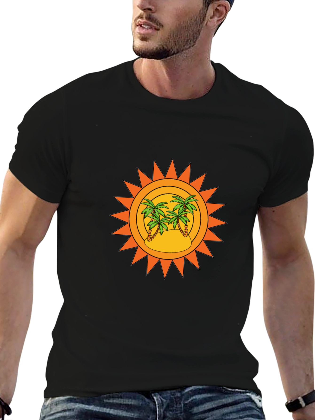 Island Sun Graphic Tee - Tropical Vibe