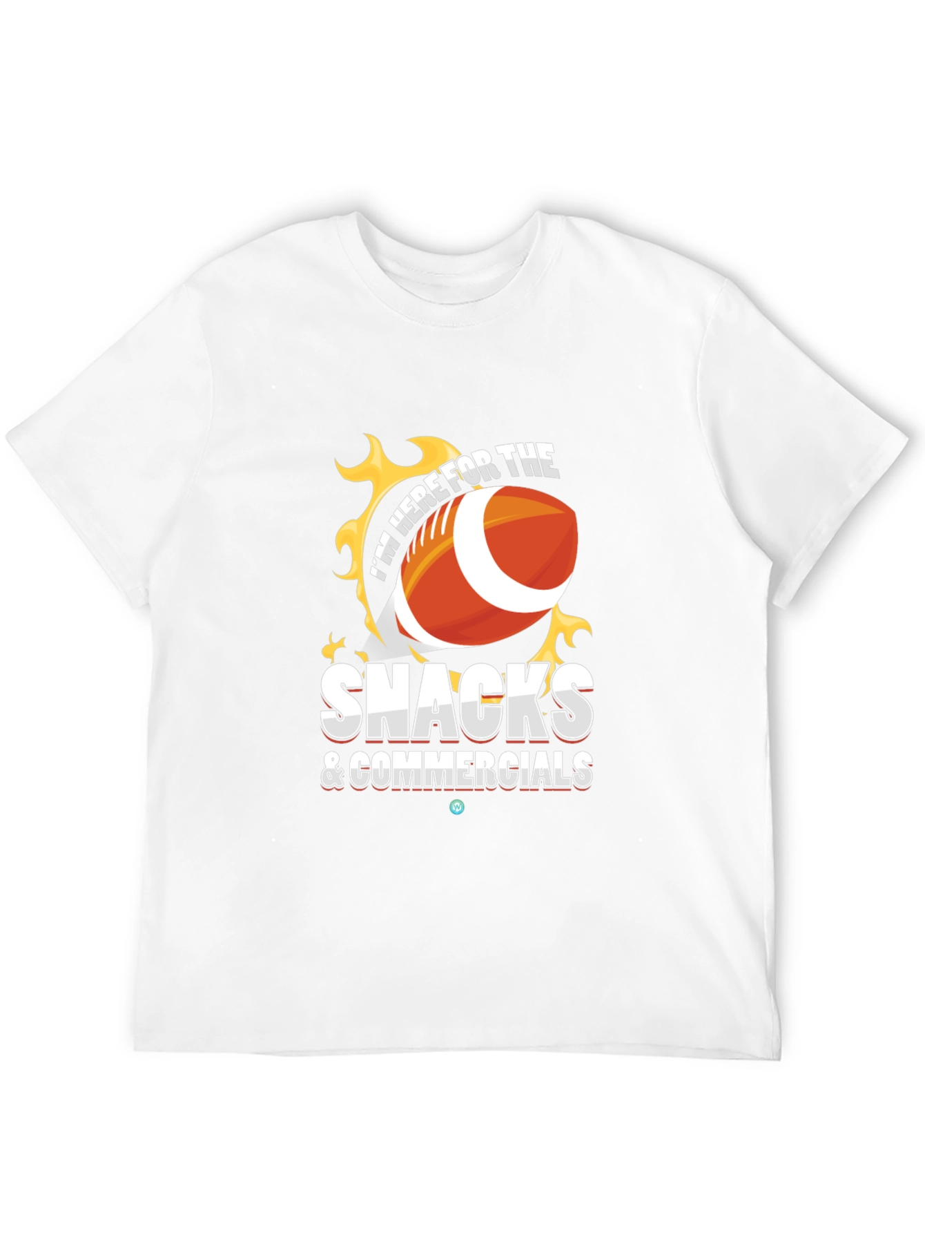 Snacks & Commercials Football T-Shirt