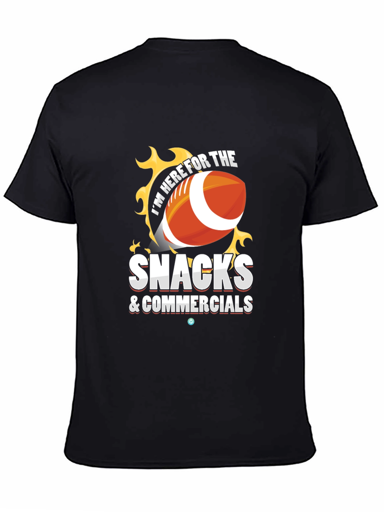 Snacks & Commercials Football T-Shirt