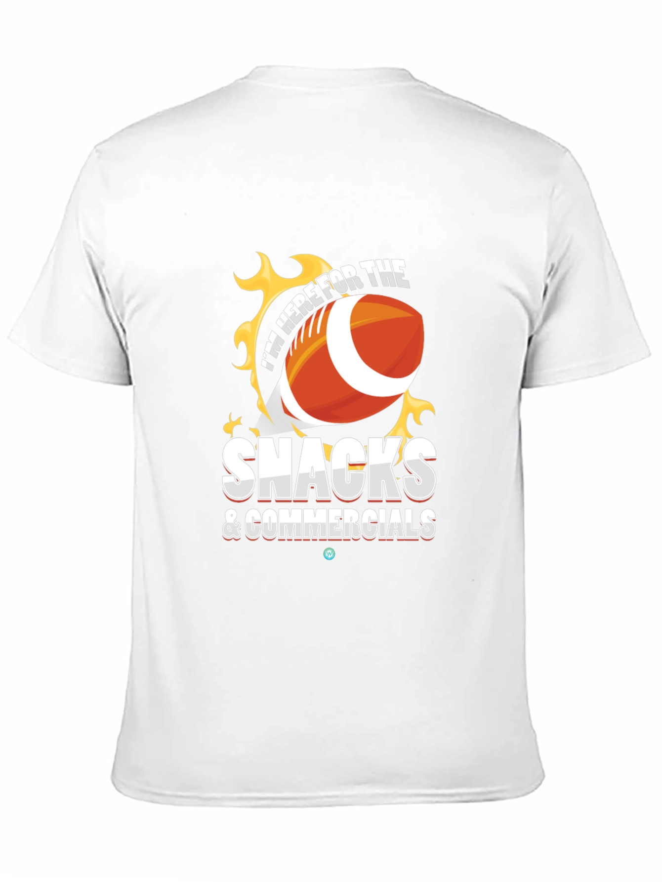Snacks & Commercials Football T-Shirt