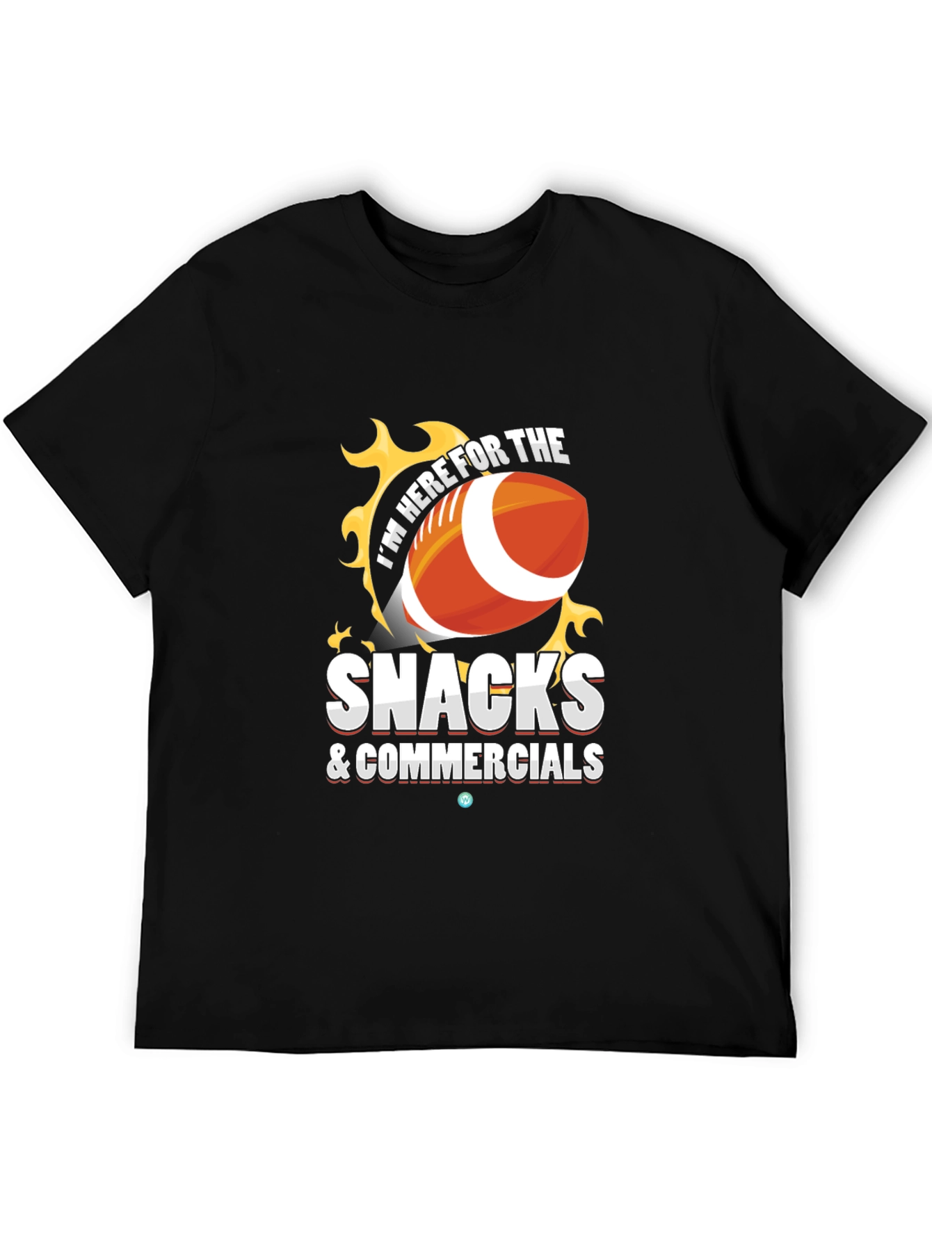 Snacks & Commercials Football T-Shirt