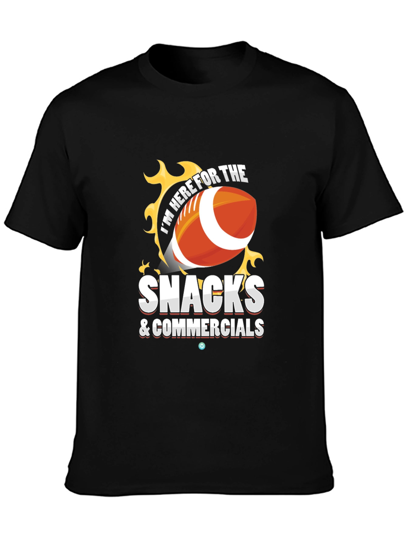 Snacks & Commercials Football T-Shirt