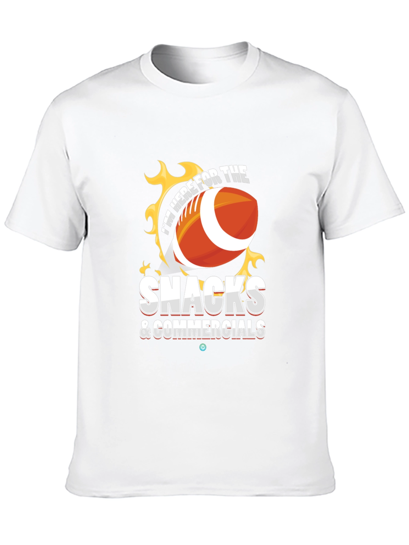 Snacks & Commercials Football T-Shirt