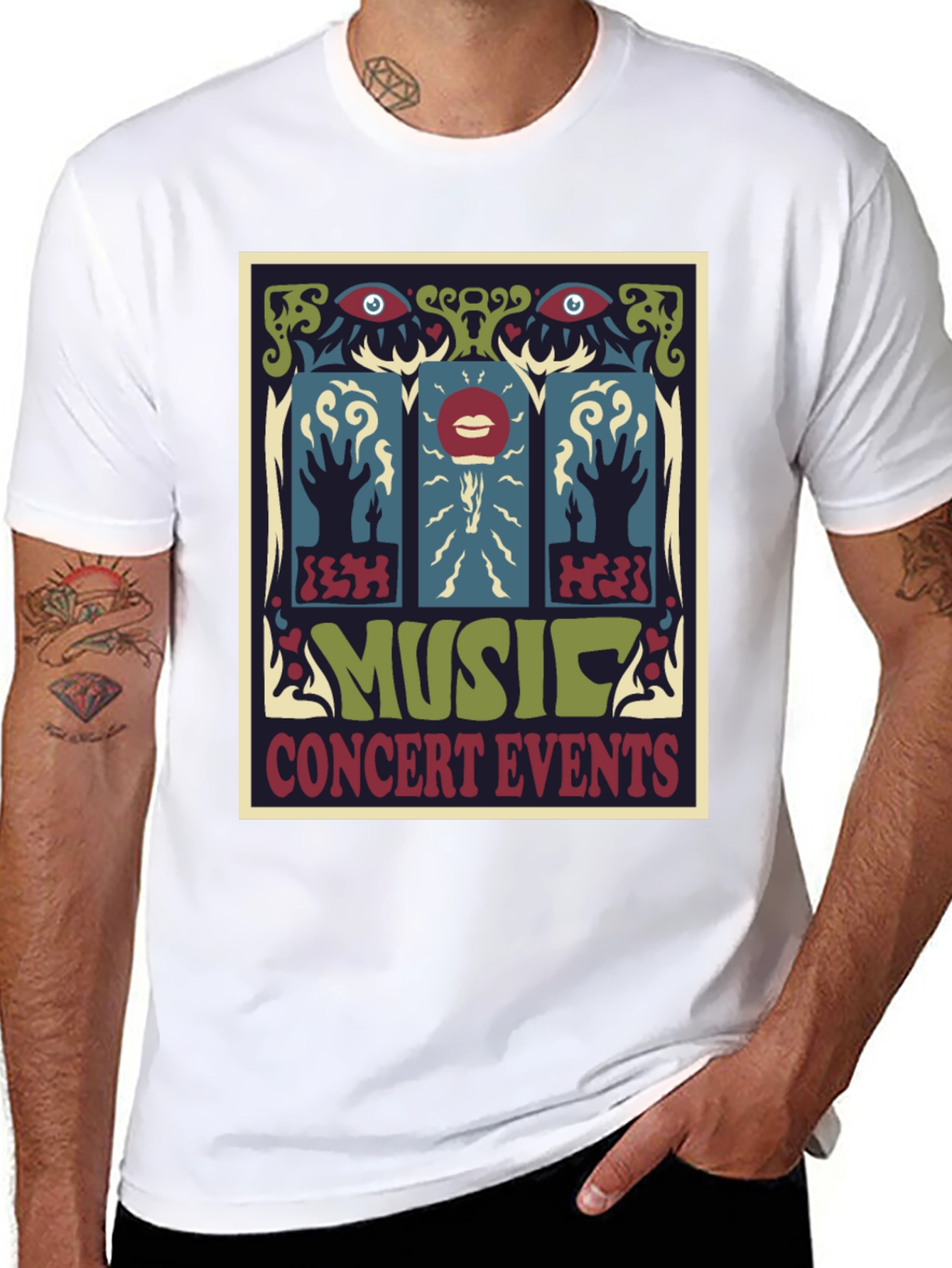 Retro Music Concert Events Graphic T-Shirt