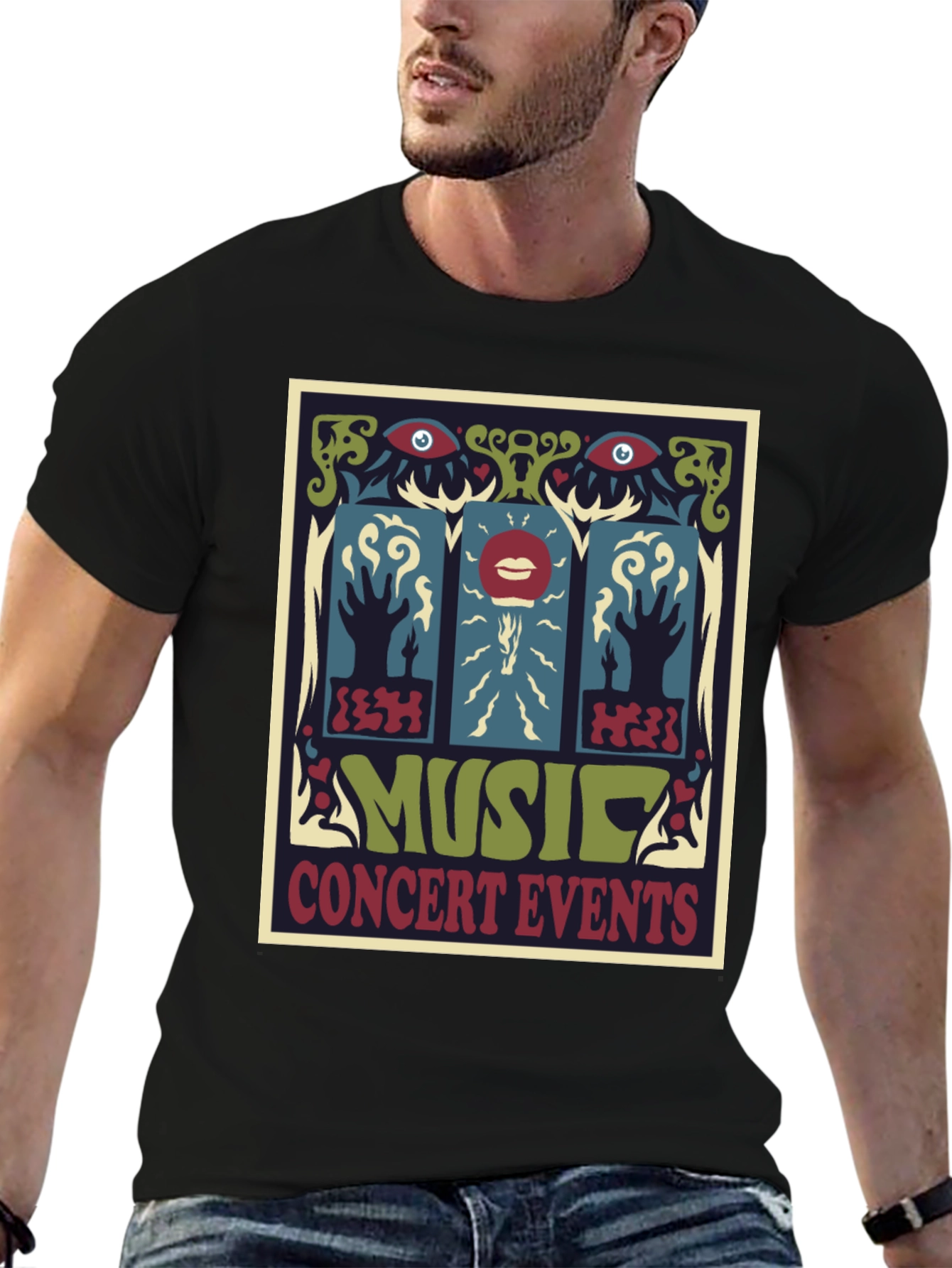 Retro Music Concert Events Graphic T-Shirt