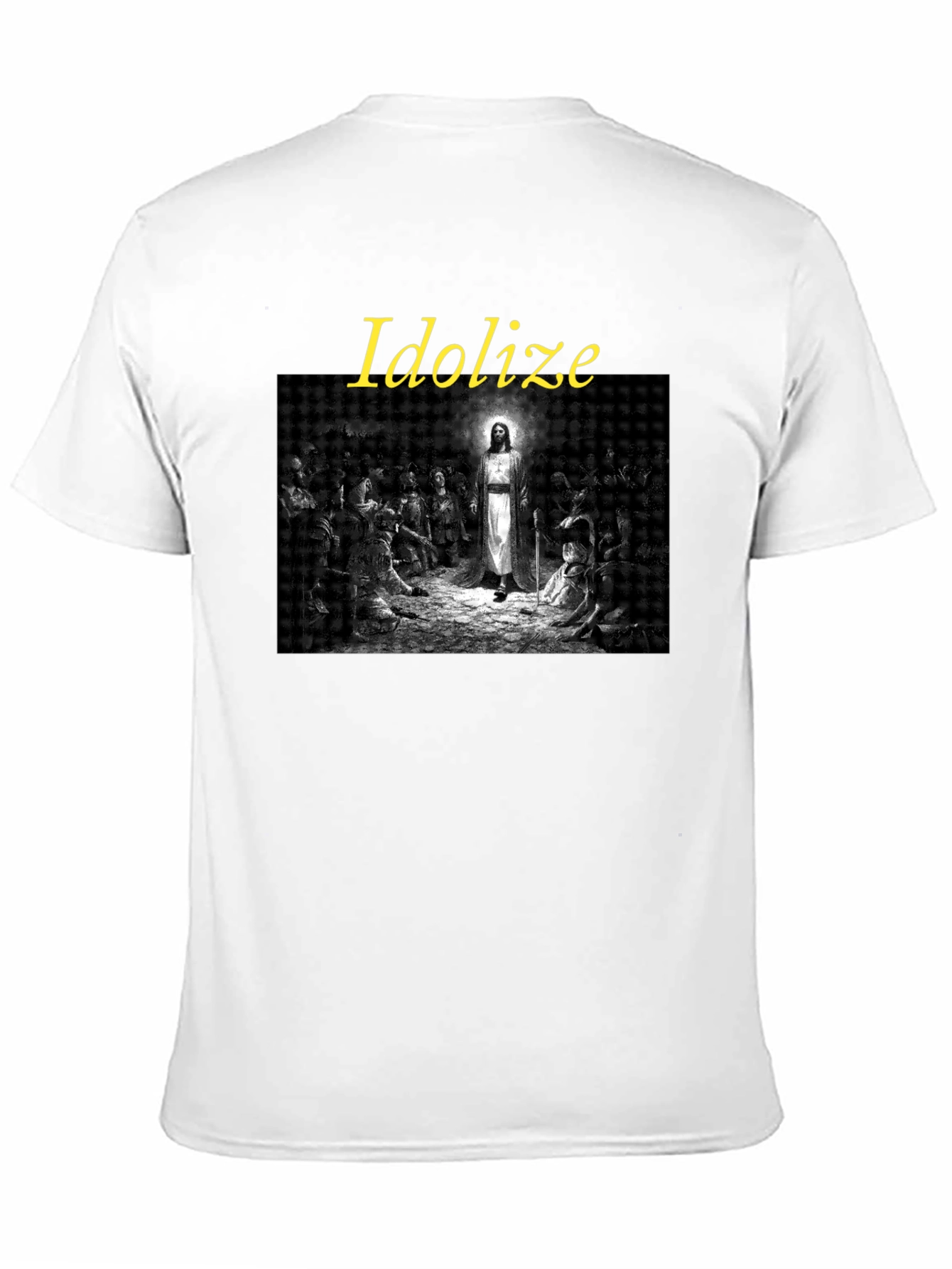 Idolize Jesus Graphic Tee - Stylish Black T-Shirt